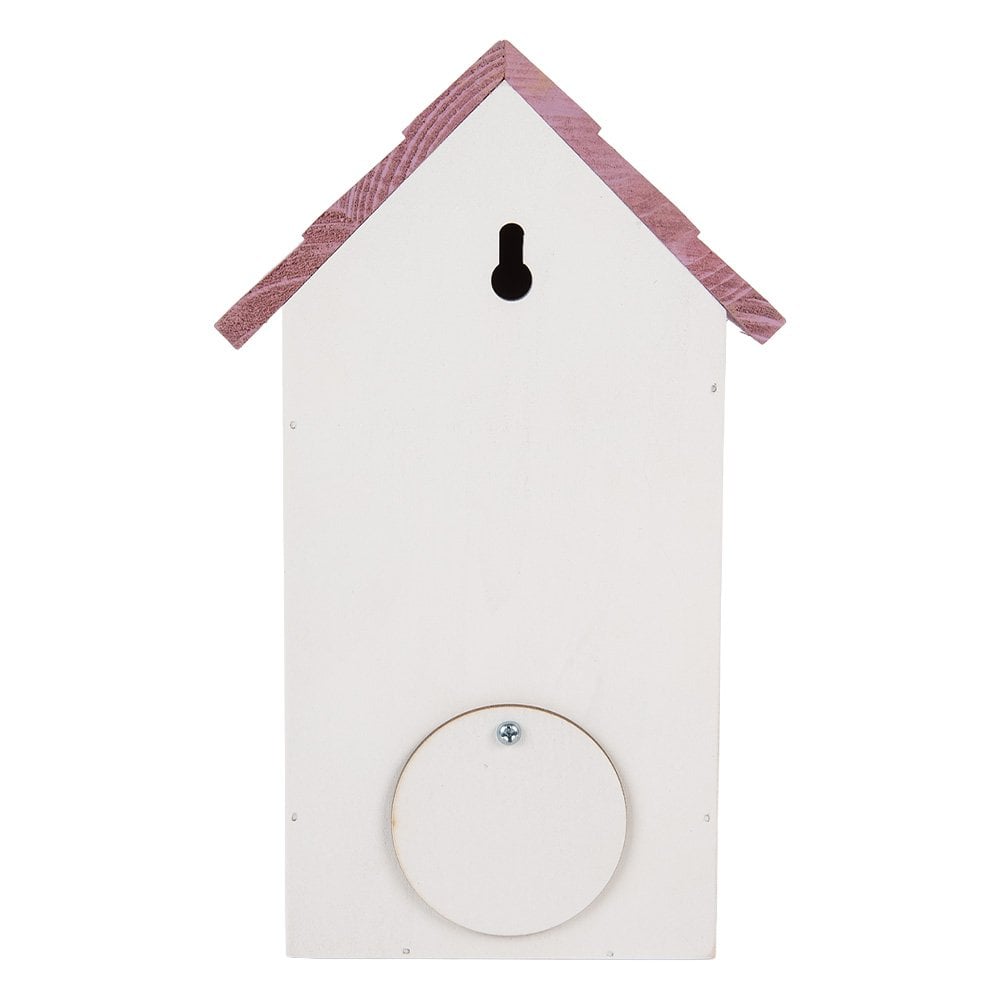 Vogelhaus 15x10x22 cm weißes Holz