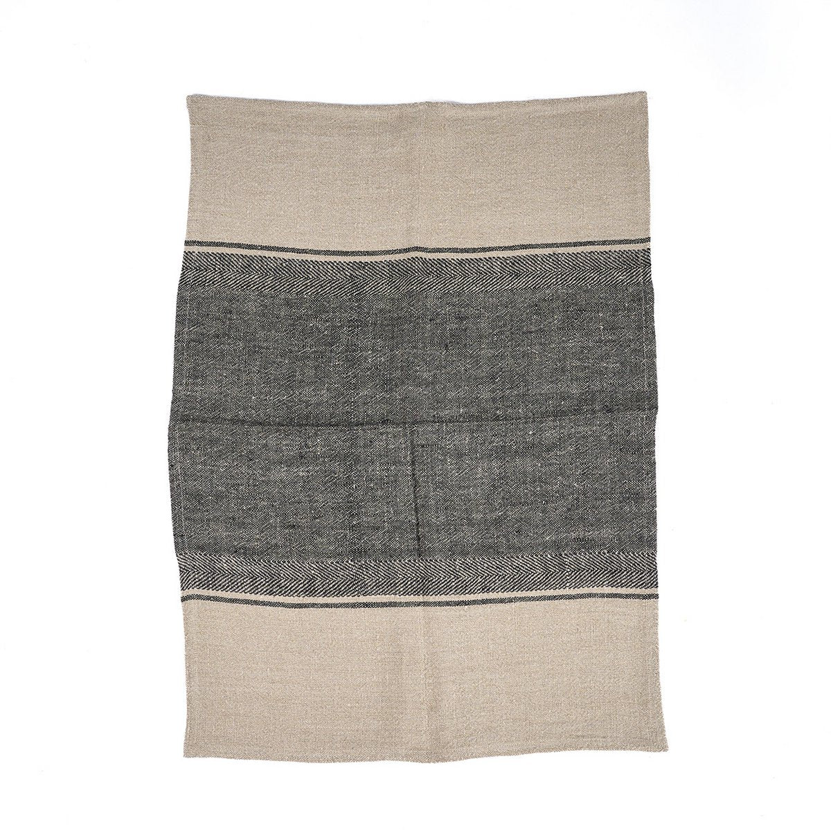 The Linen Moody Küchentuch – Naturschwarz – 50 x 70
