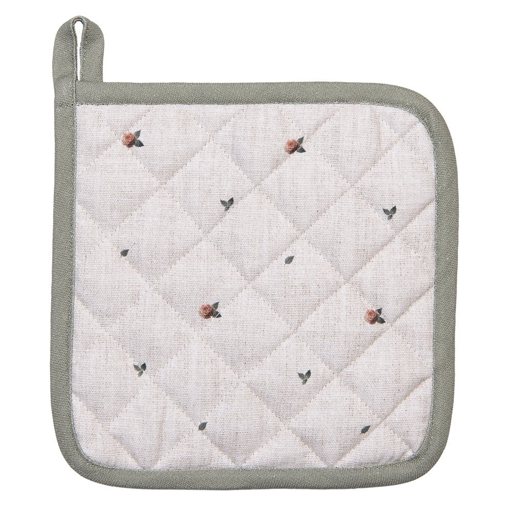 Topflappen 20x20 cm Beige Baumwolle