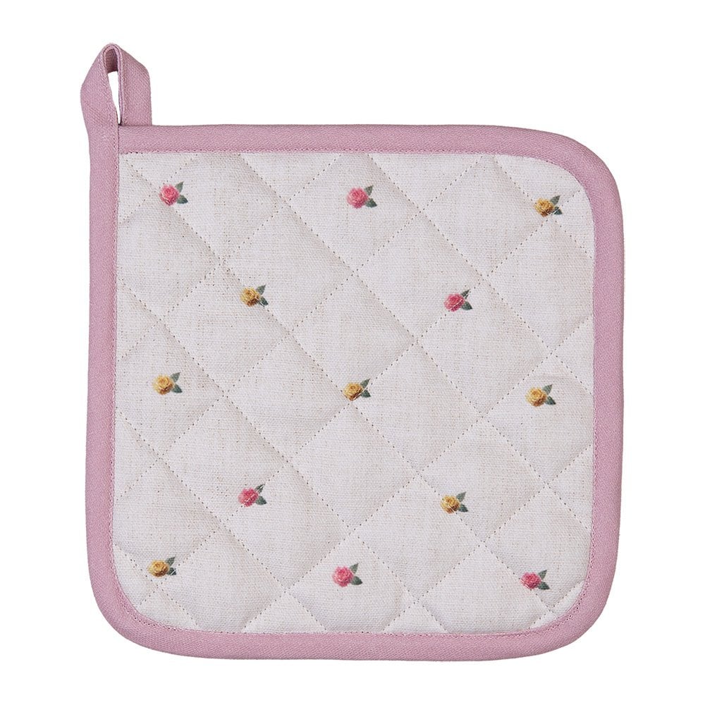 Topflappen 20x20 cm Beige Baumwolle