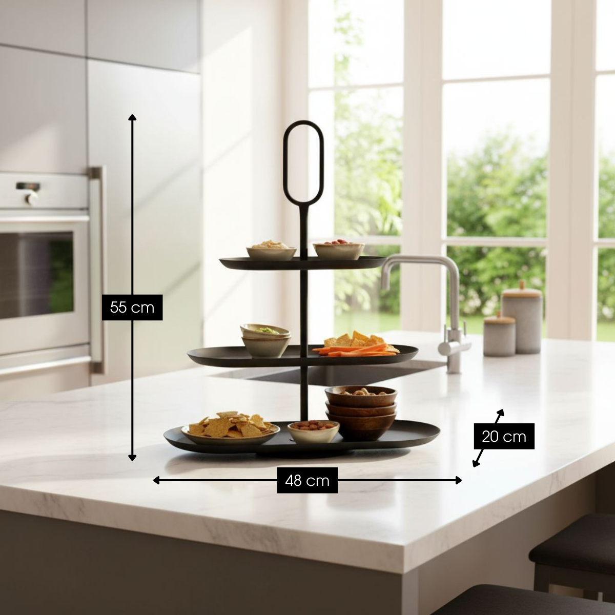 Etagere Rama Schwarz