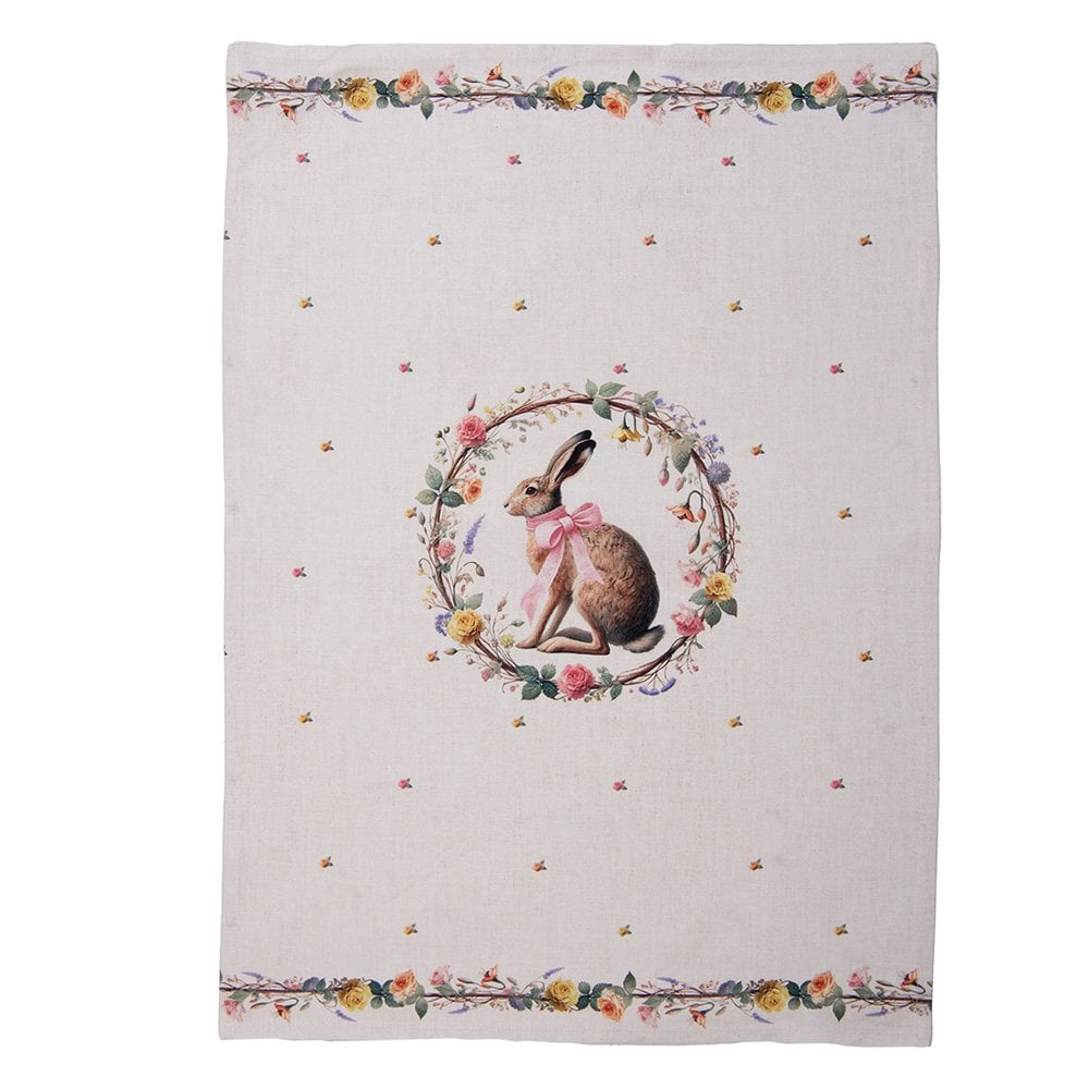 Geschirrtuch 50x70 cm Beige Baumwolle