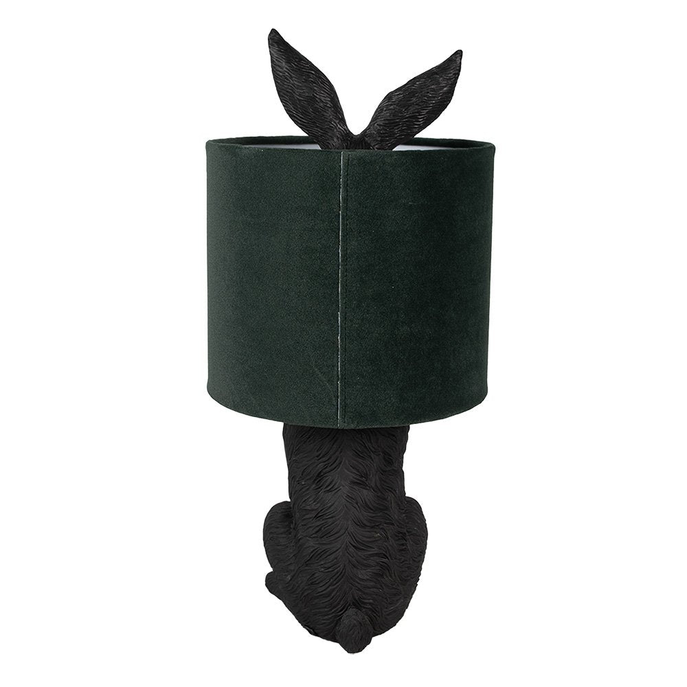 Tischleuchte Rabbit Ø 20x43 cm Schwarz Grün Kunststoff