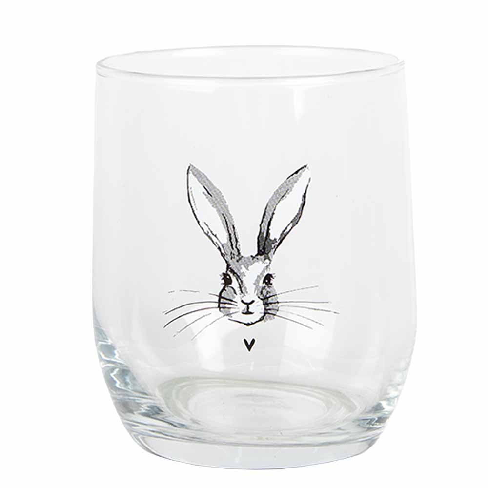 Wasserglas 300 ml transparentes Glas Kaninchen -Trinkbecher