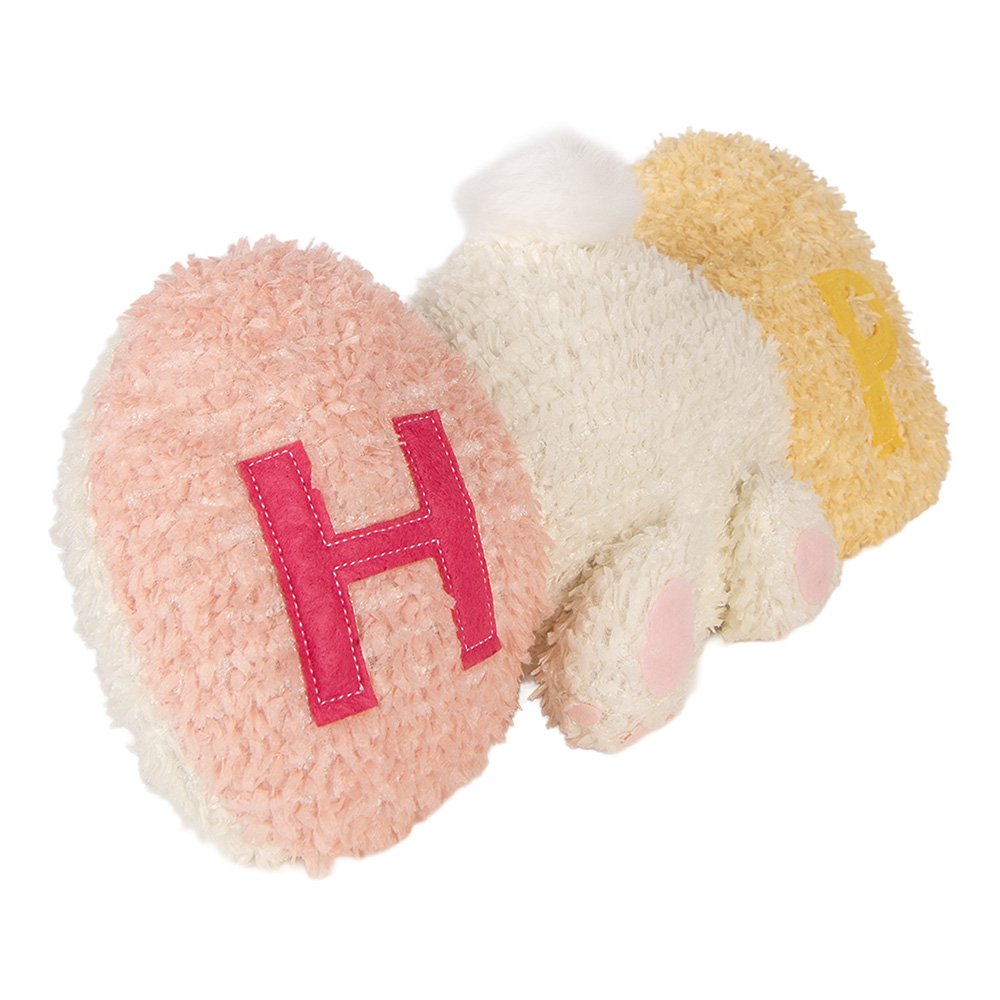 Dekokissen Hase 36x12x20 cm Weißer Polyester