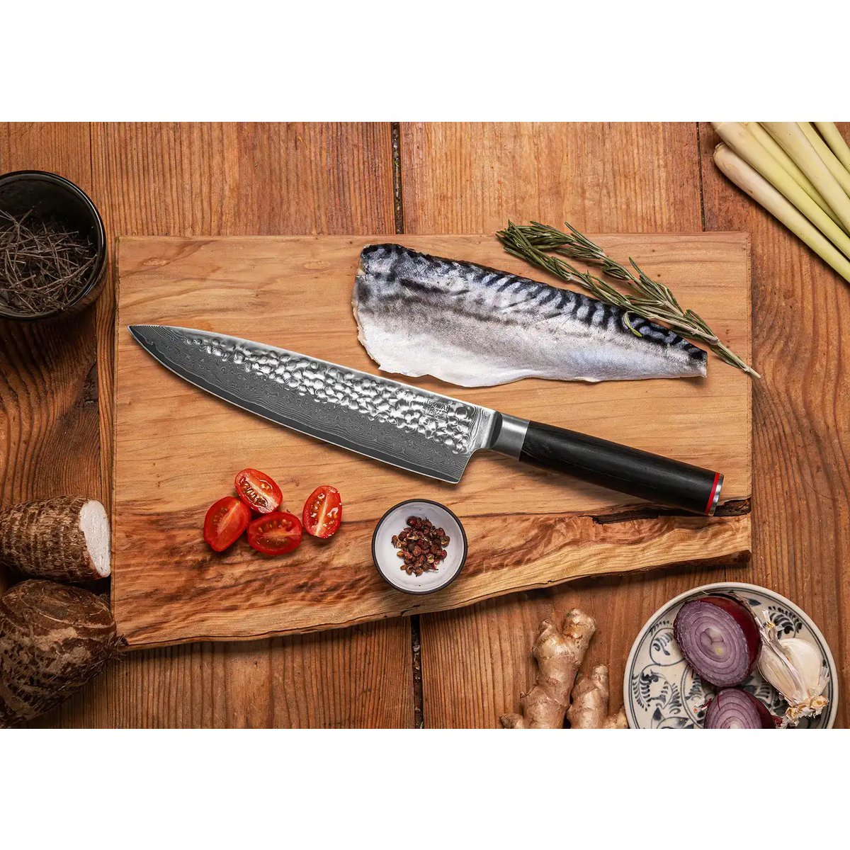 Gyuto Damast-Kochmesser