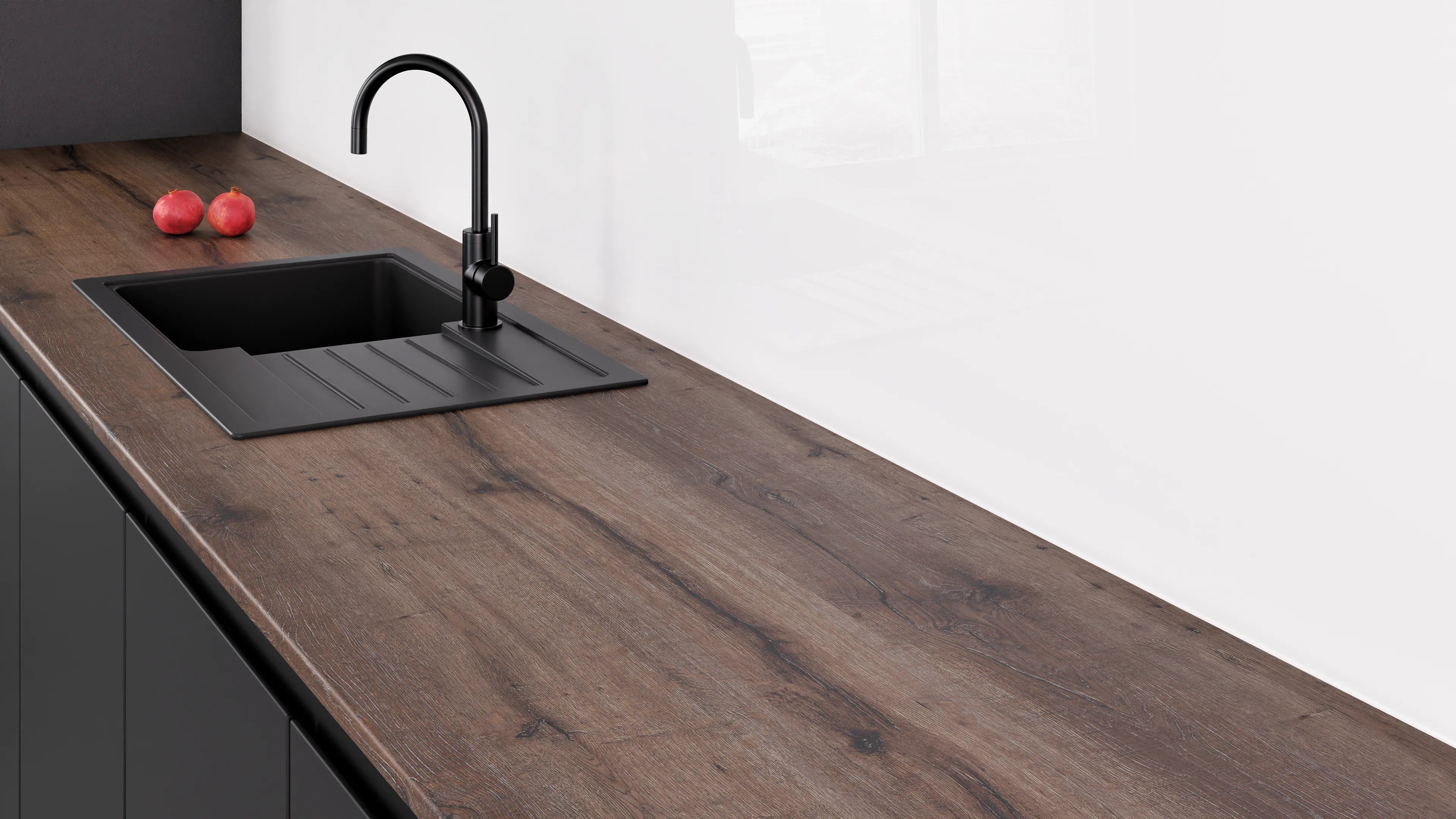 Arbeitsplatte - Dark Natural Wood