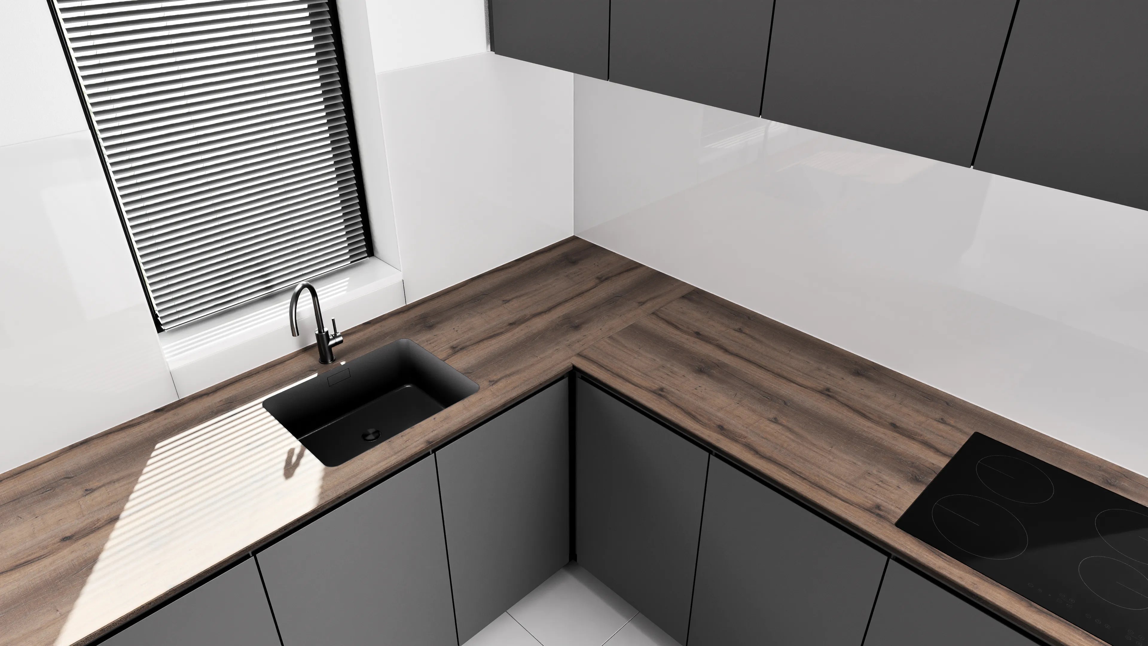 Arbeitsplatte - Dark Natural Wood