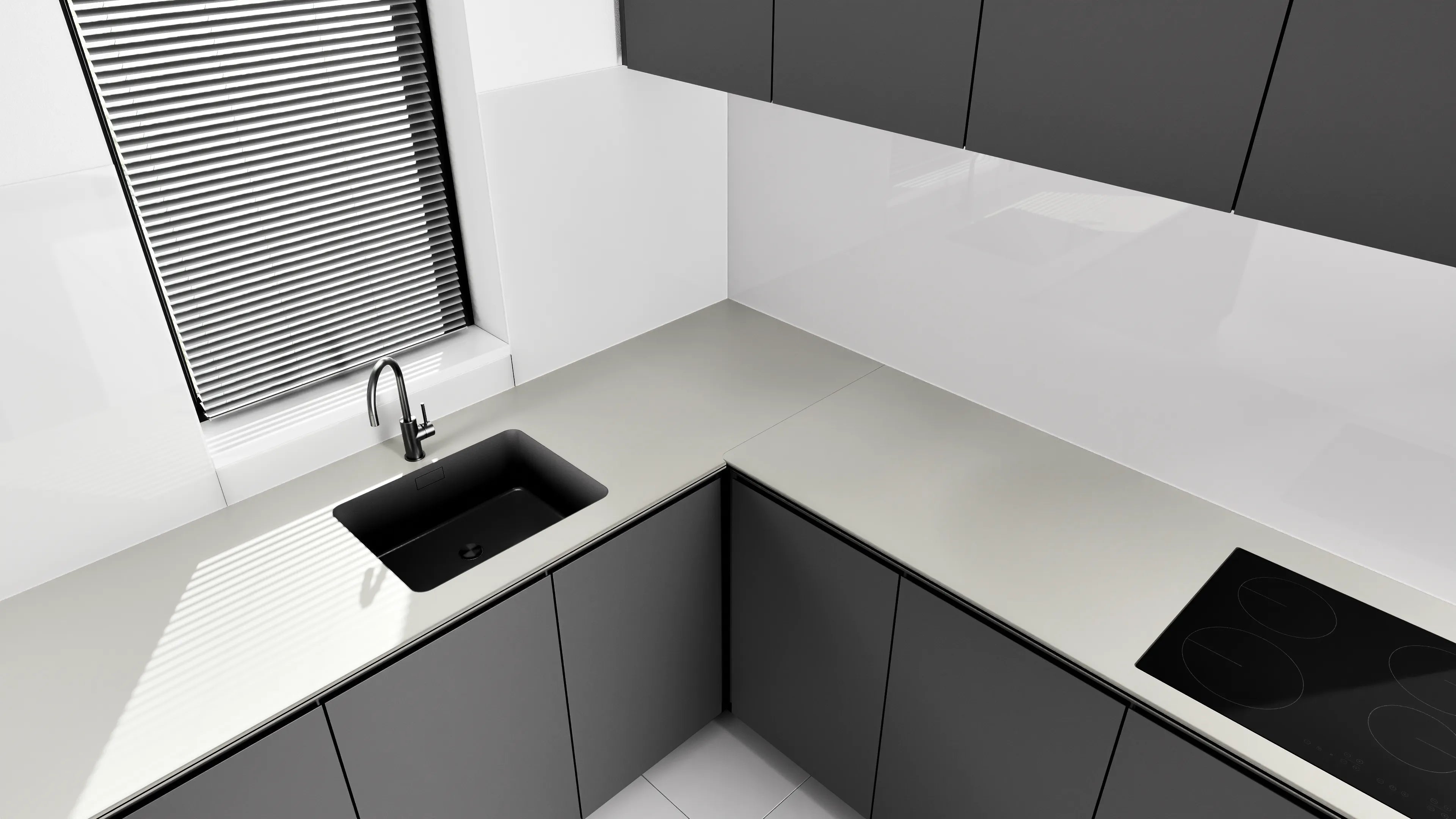 Arbeitsplatte - Pure White Cream