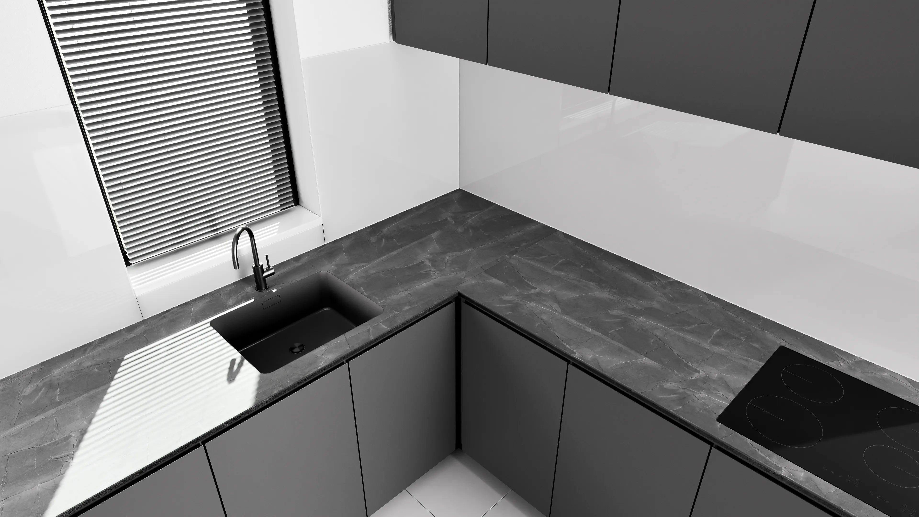 Arbeitsplatte - Stone Marble Green-Grey