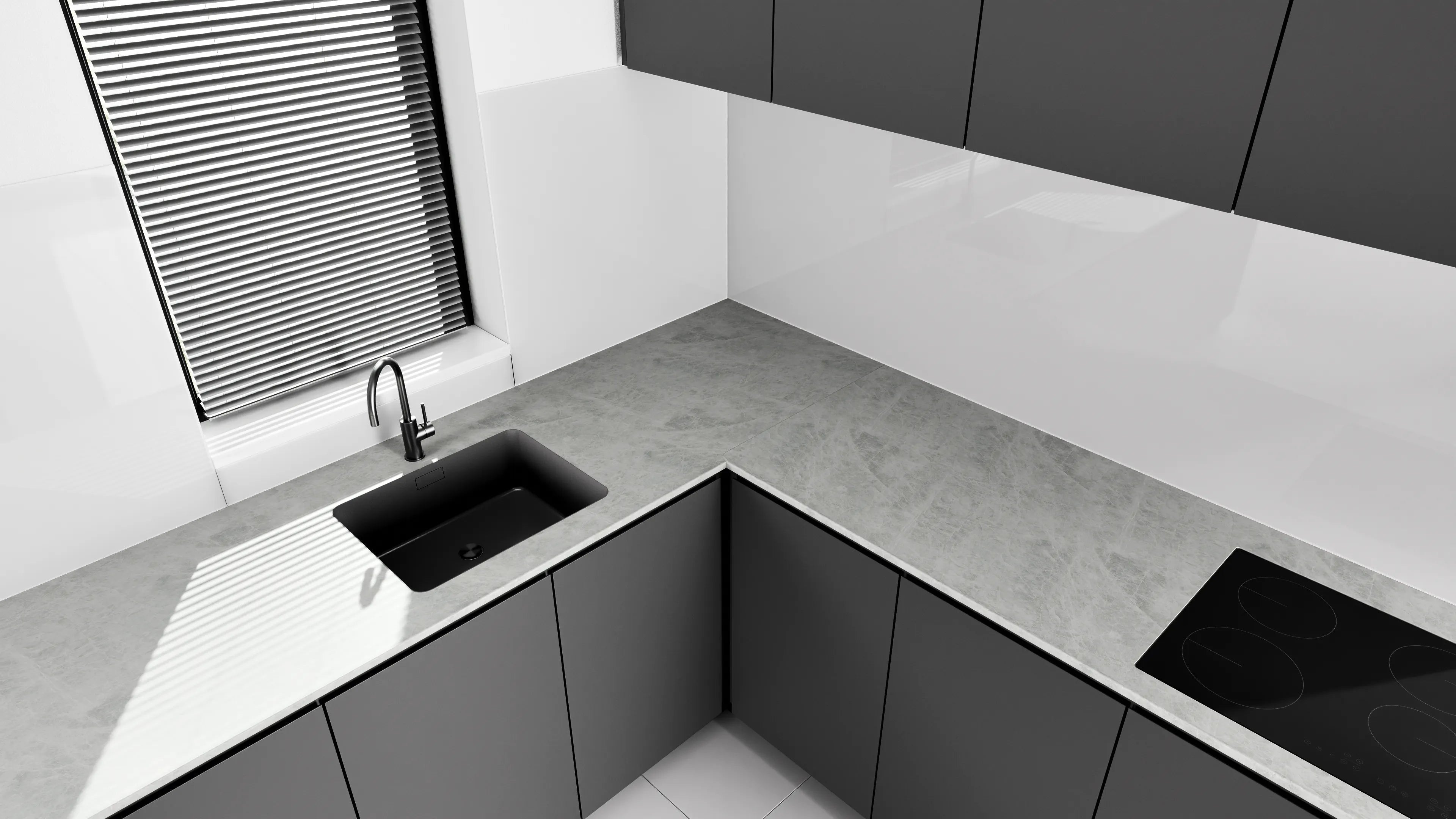 Arbeitsplatte - Stone Marble Ice-Grey