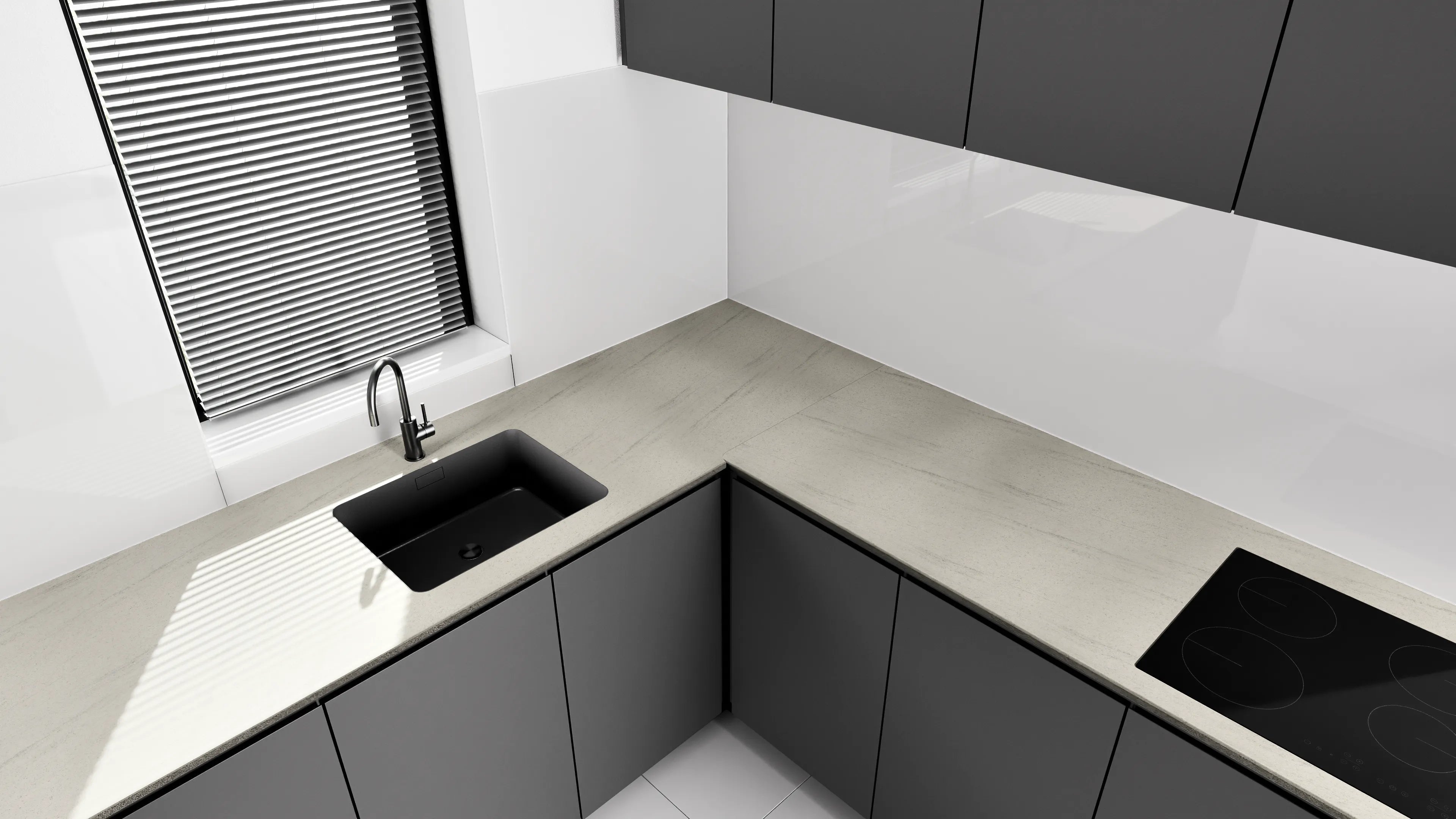 Arbeitsplatte - Stone White Panama