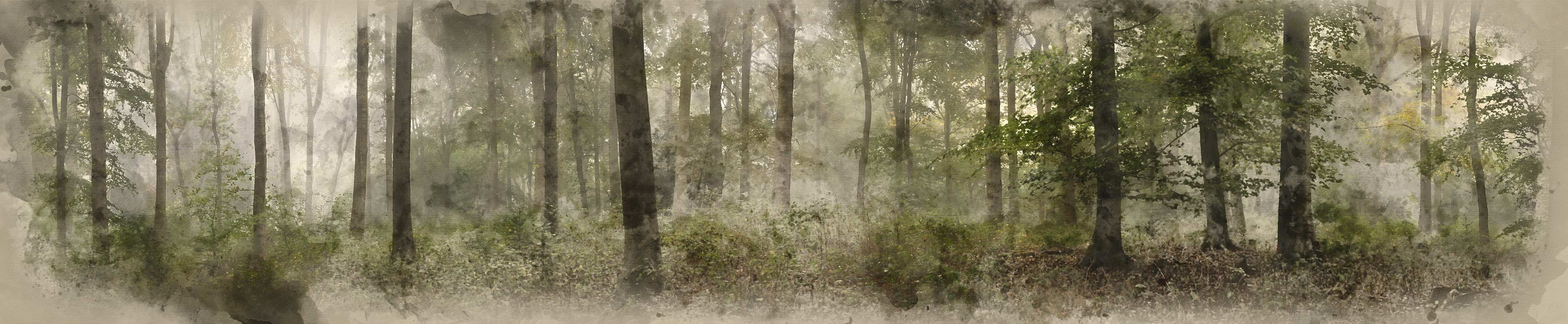 Babyzimmer Wandgestaltung- Digitale Aquarellmalerei - von Wendo