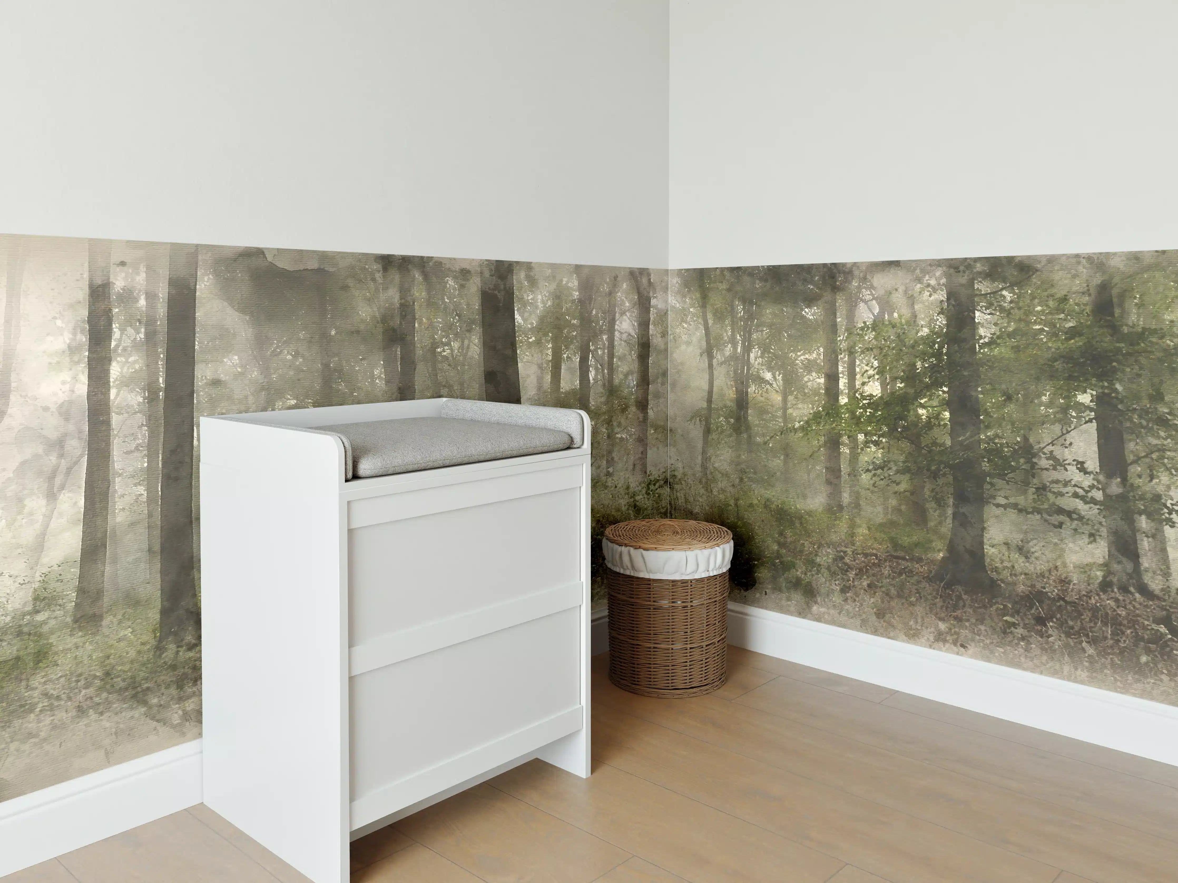 Babyzimmer Wandgestaltung - Digitale Aquarellmalerei - von Wendo