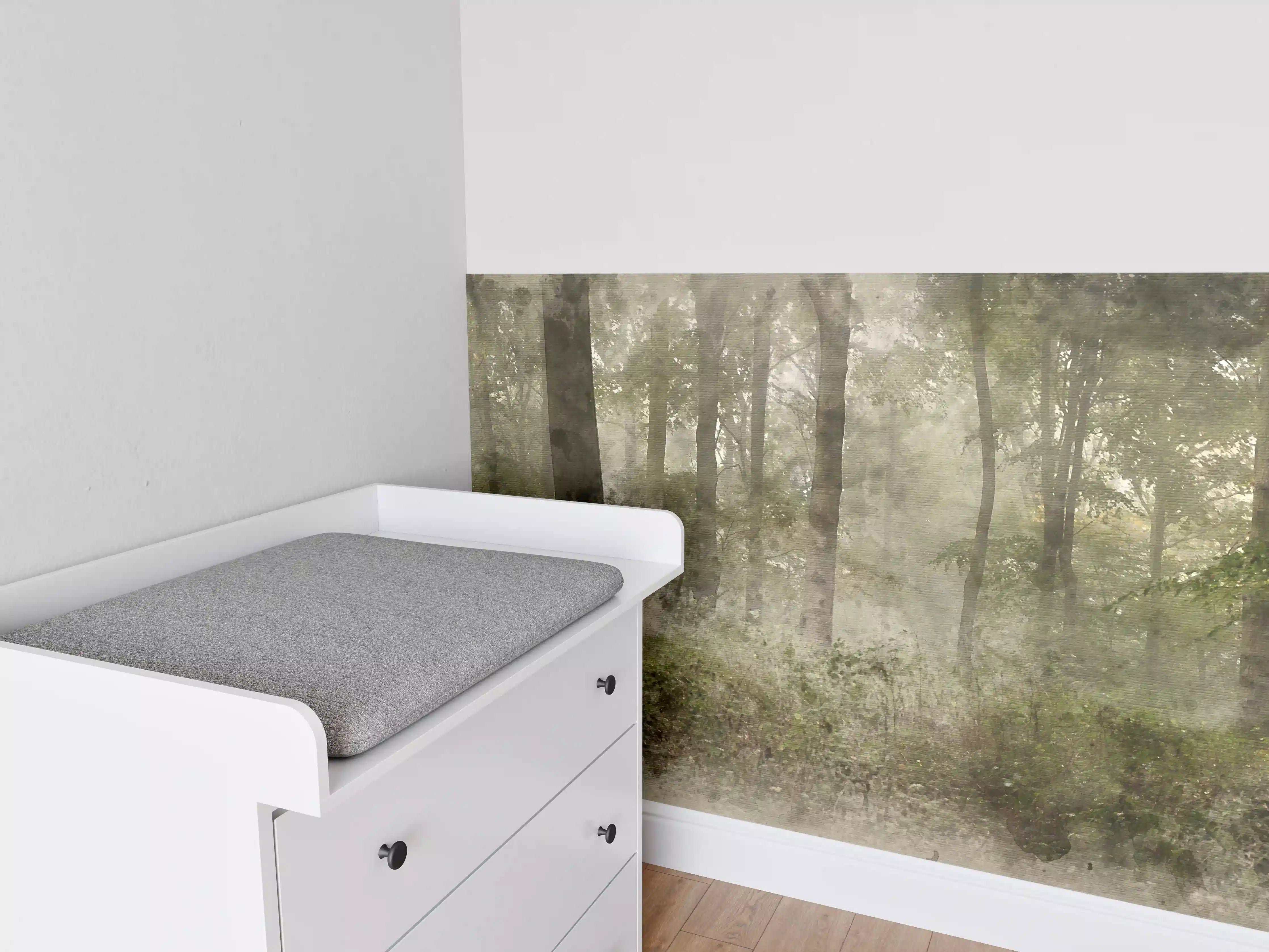Babyzimmer Wandgestaltung - Digitale Aquarellmalerei - von Wendo