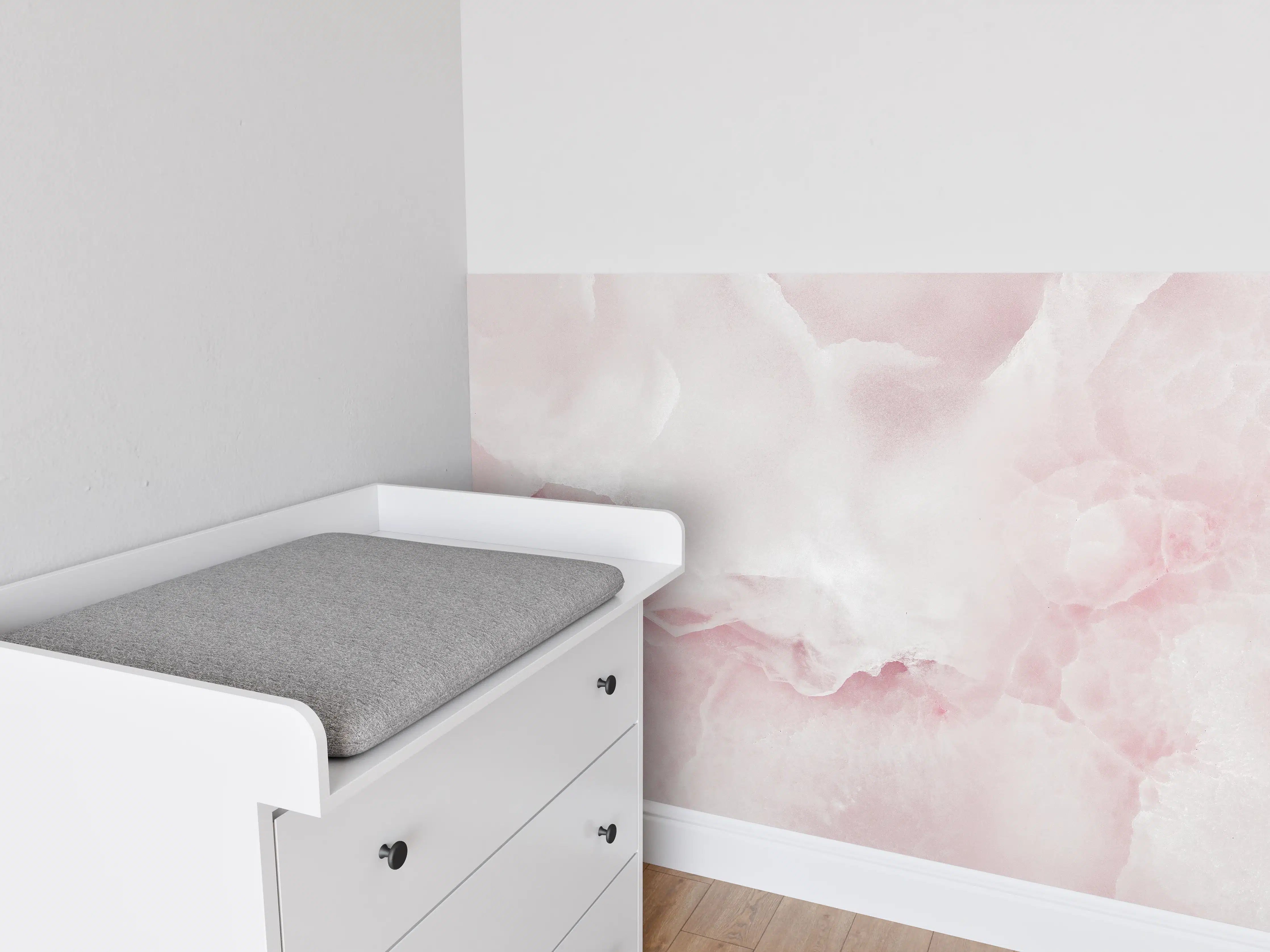 Babyzimmer Wandgestaltung - Rosa Emperador Onyx Marmor
