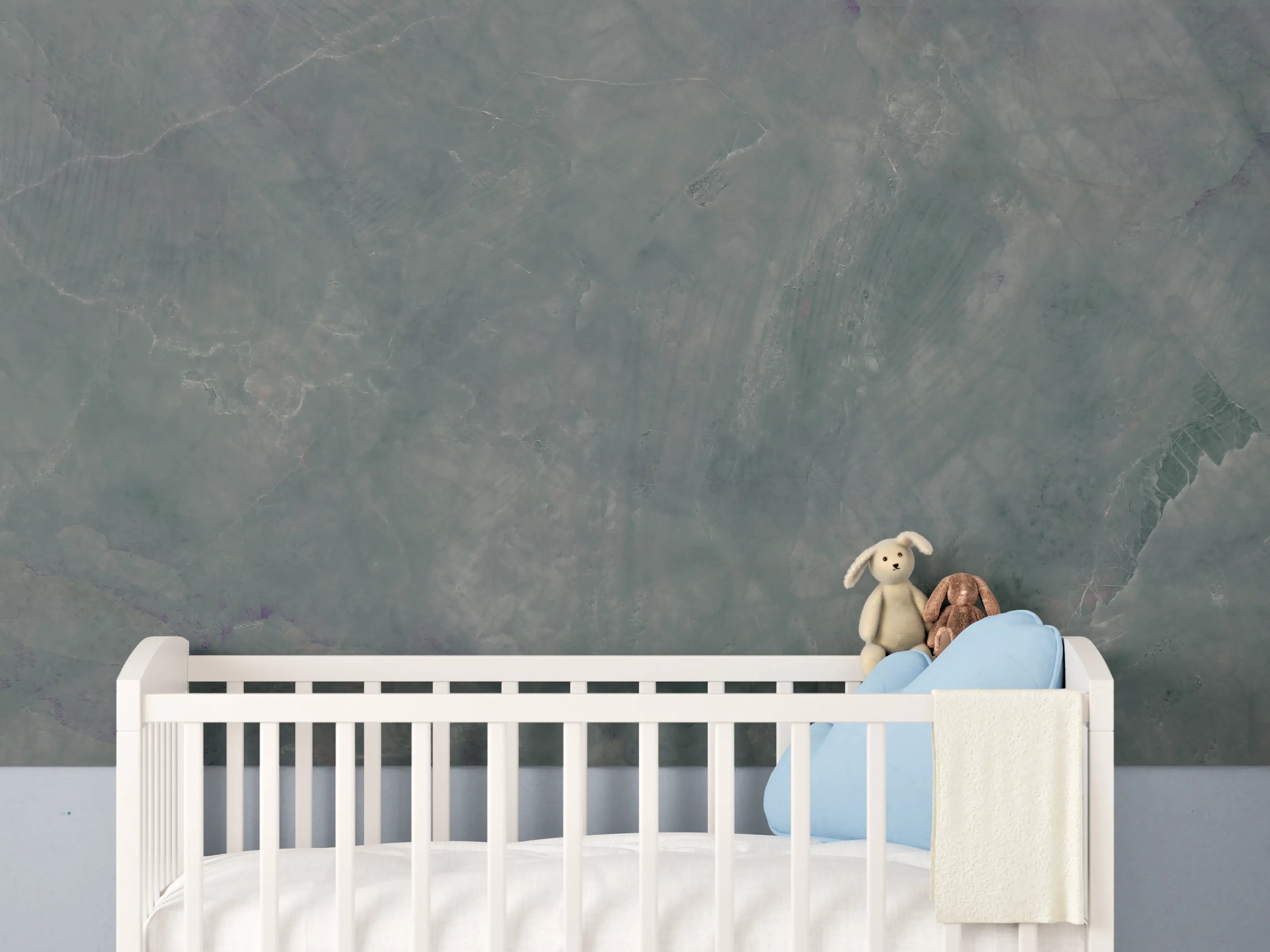 Babyzimmer Wandgestaltung - Abstrakte Marmormischung