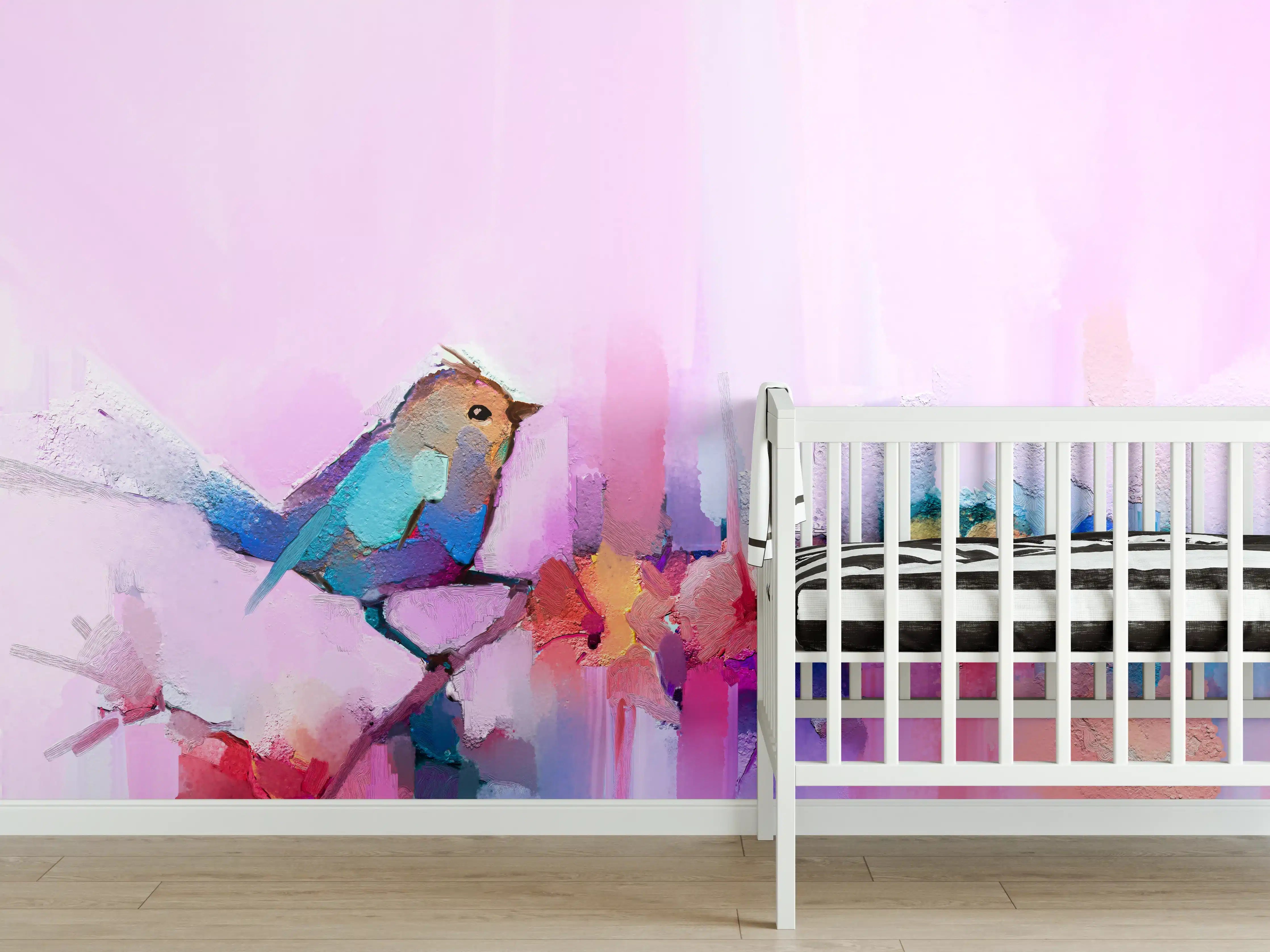 Babyzimmer Wandgestaltung - Abstrakte Öl - Malerei