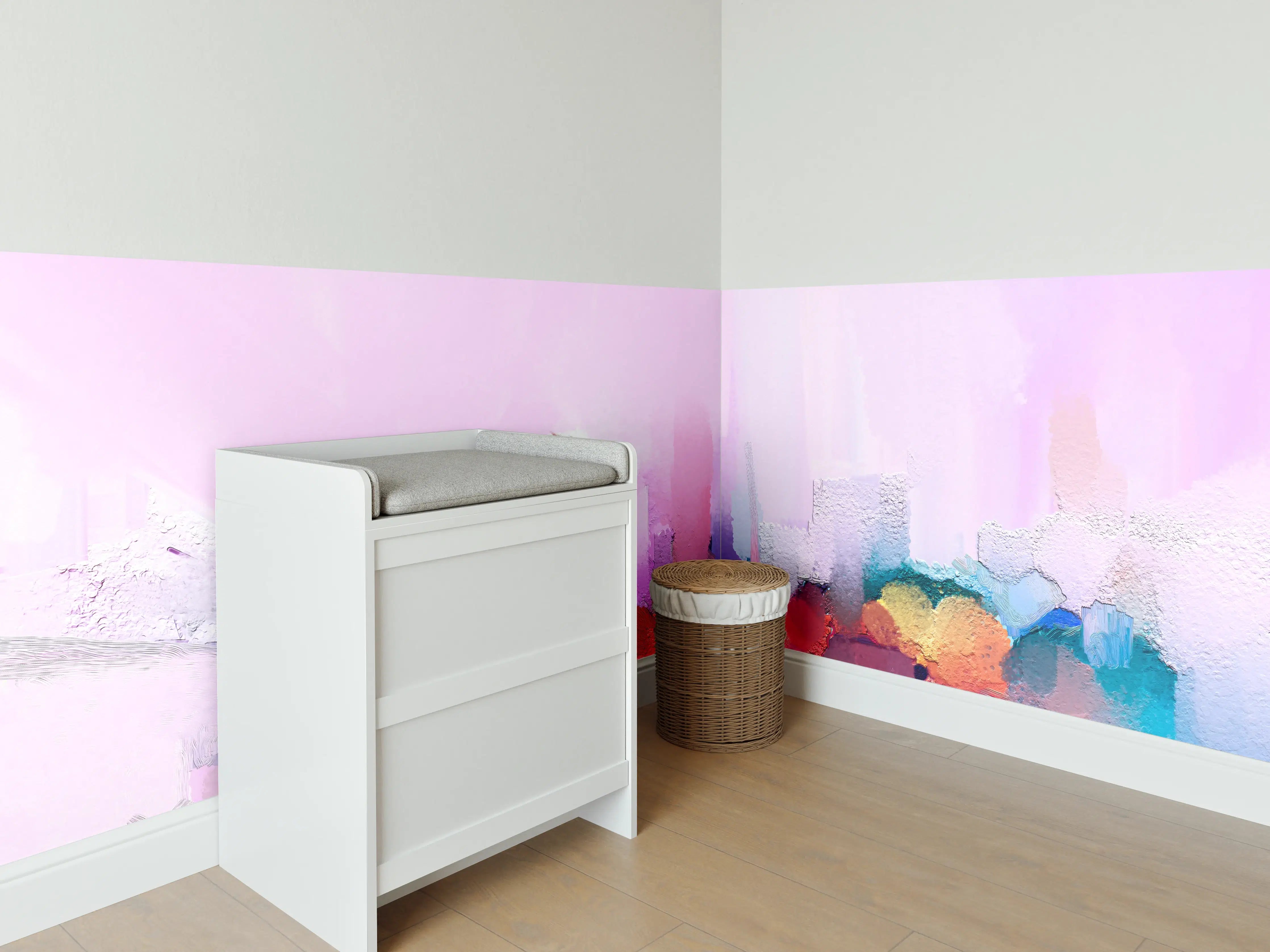 Babyzimmer Wandgestaltung - Abstrakte Öl - Malerei