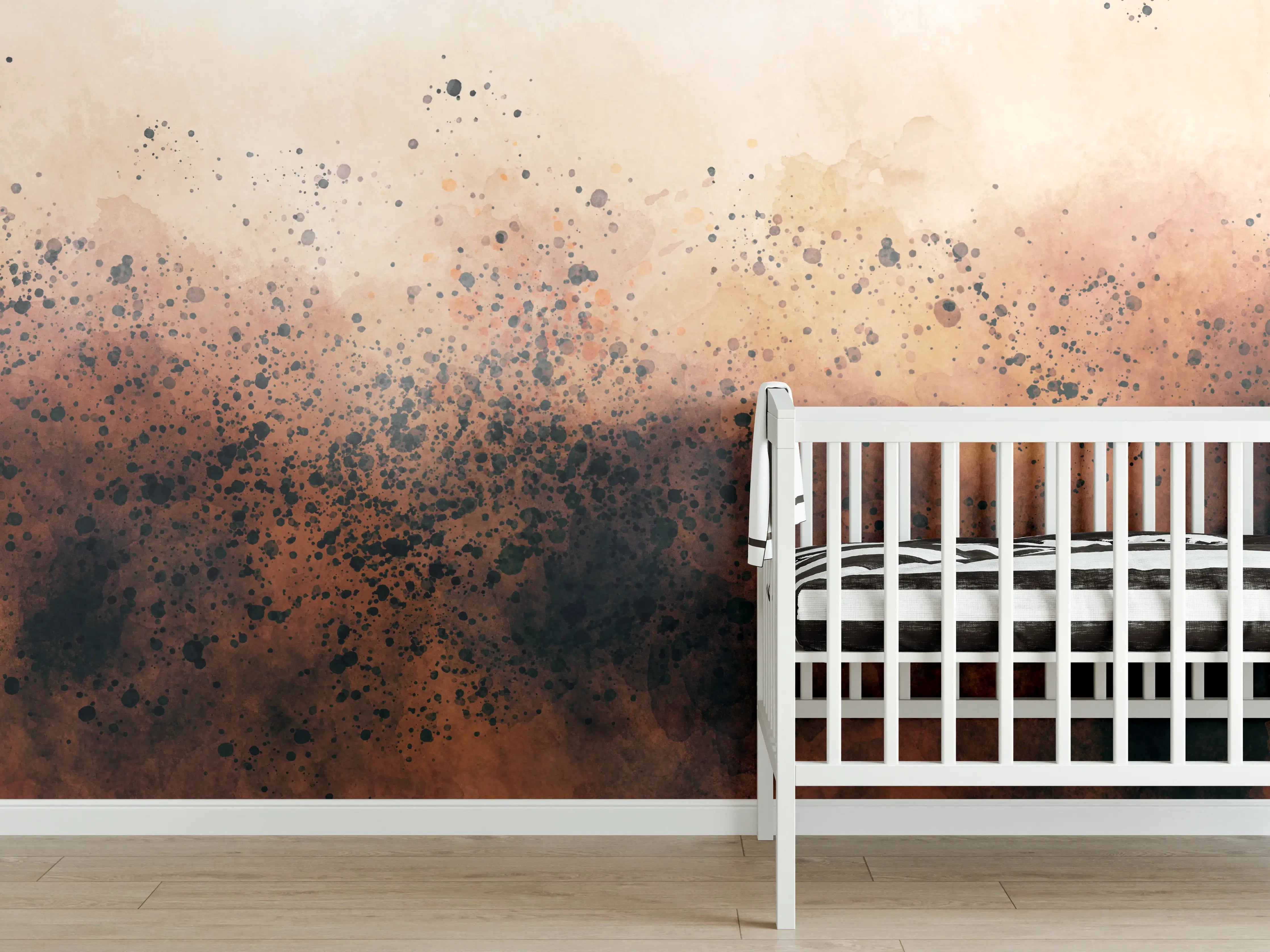 Babyzimmer Wandgestaltung - Abstrakte Rauchfarben Explosion