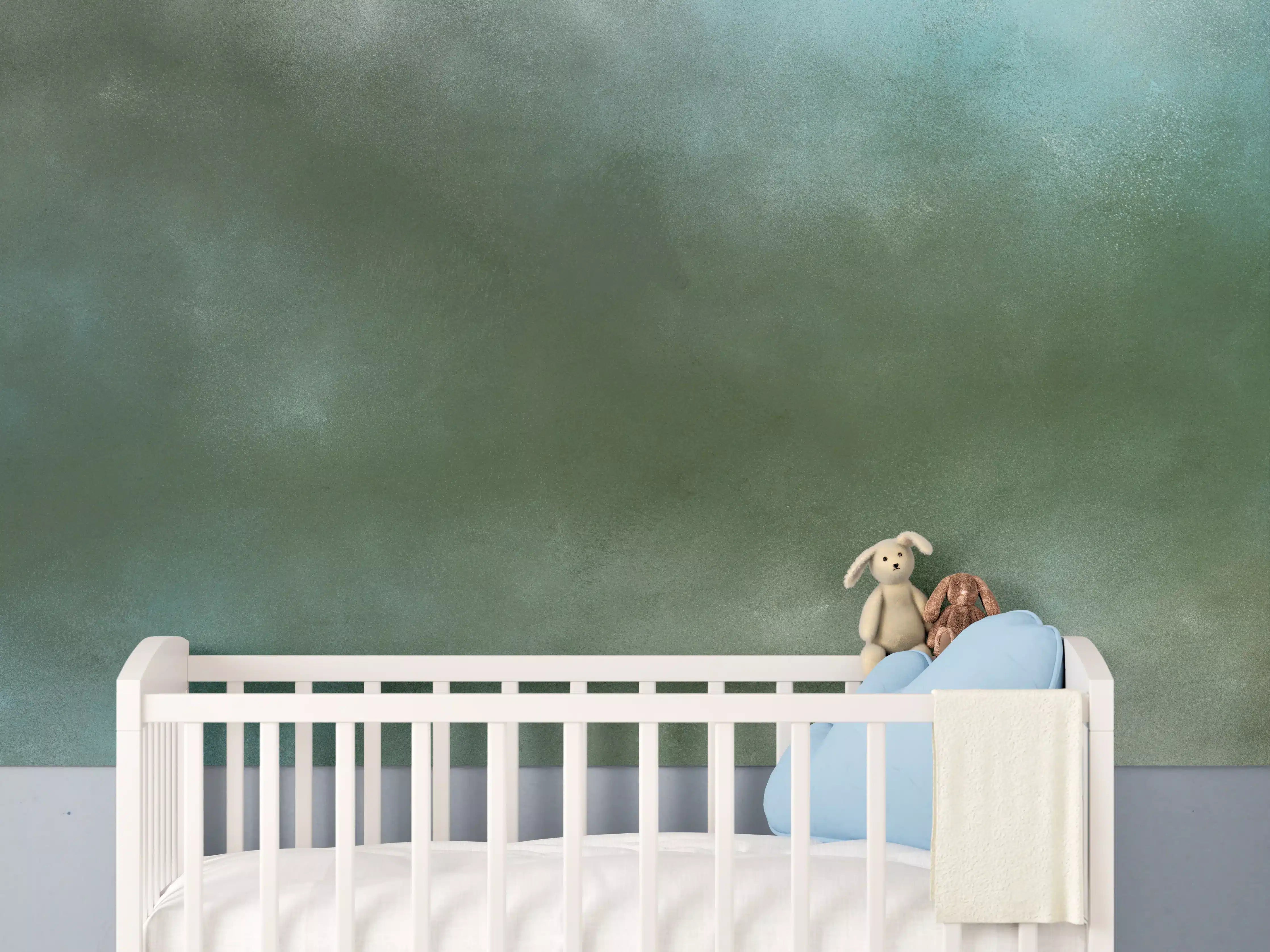 Babyzimmer Wandgestaltung - Abstrakte Wald- und Naturfarbe