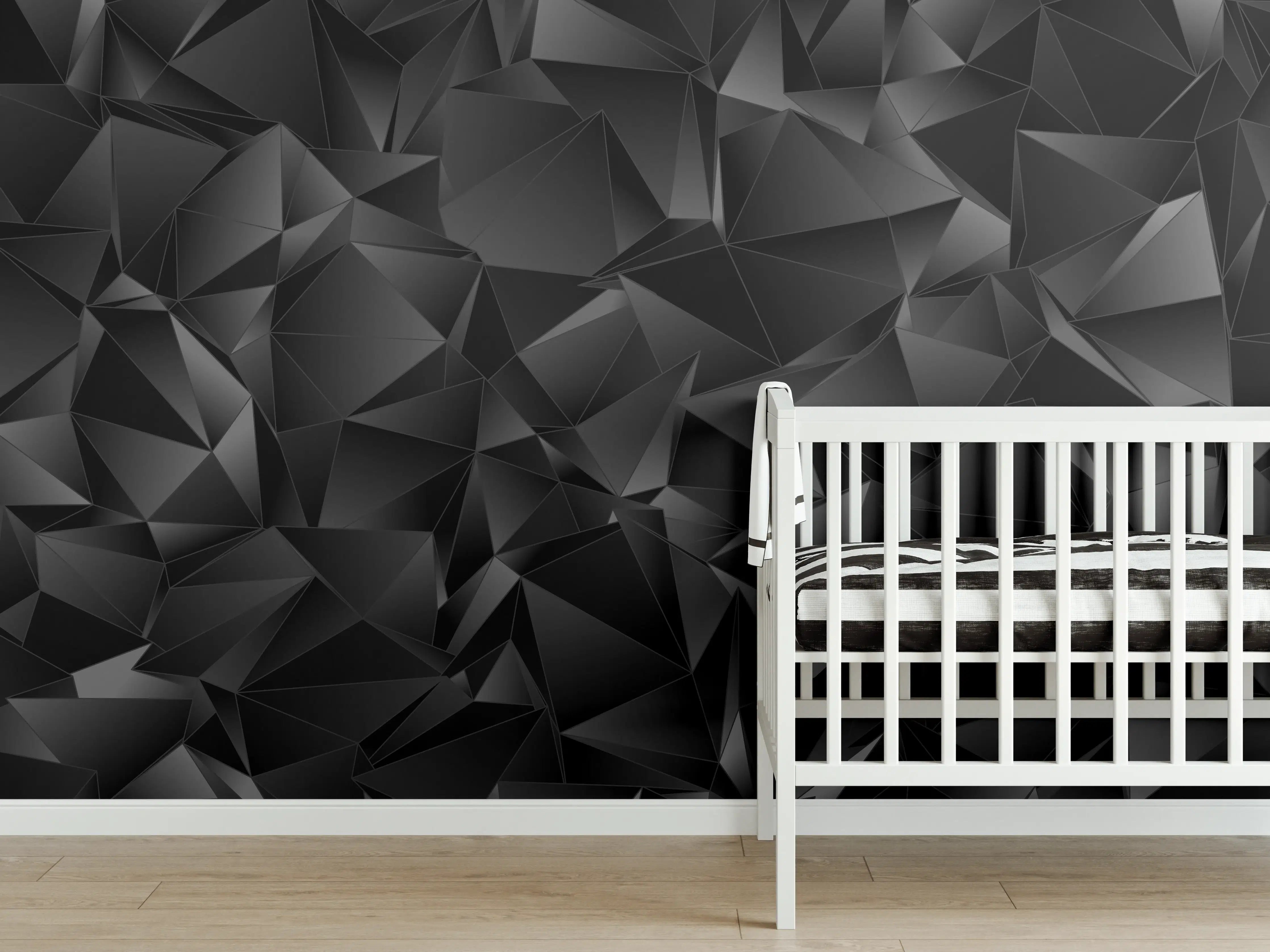 Babyzimmer Wandgestaltung - Abstrakter Hintergrund Polygonale Textur