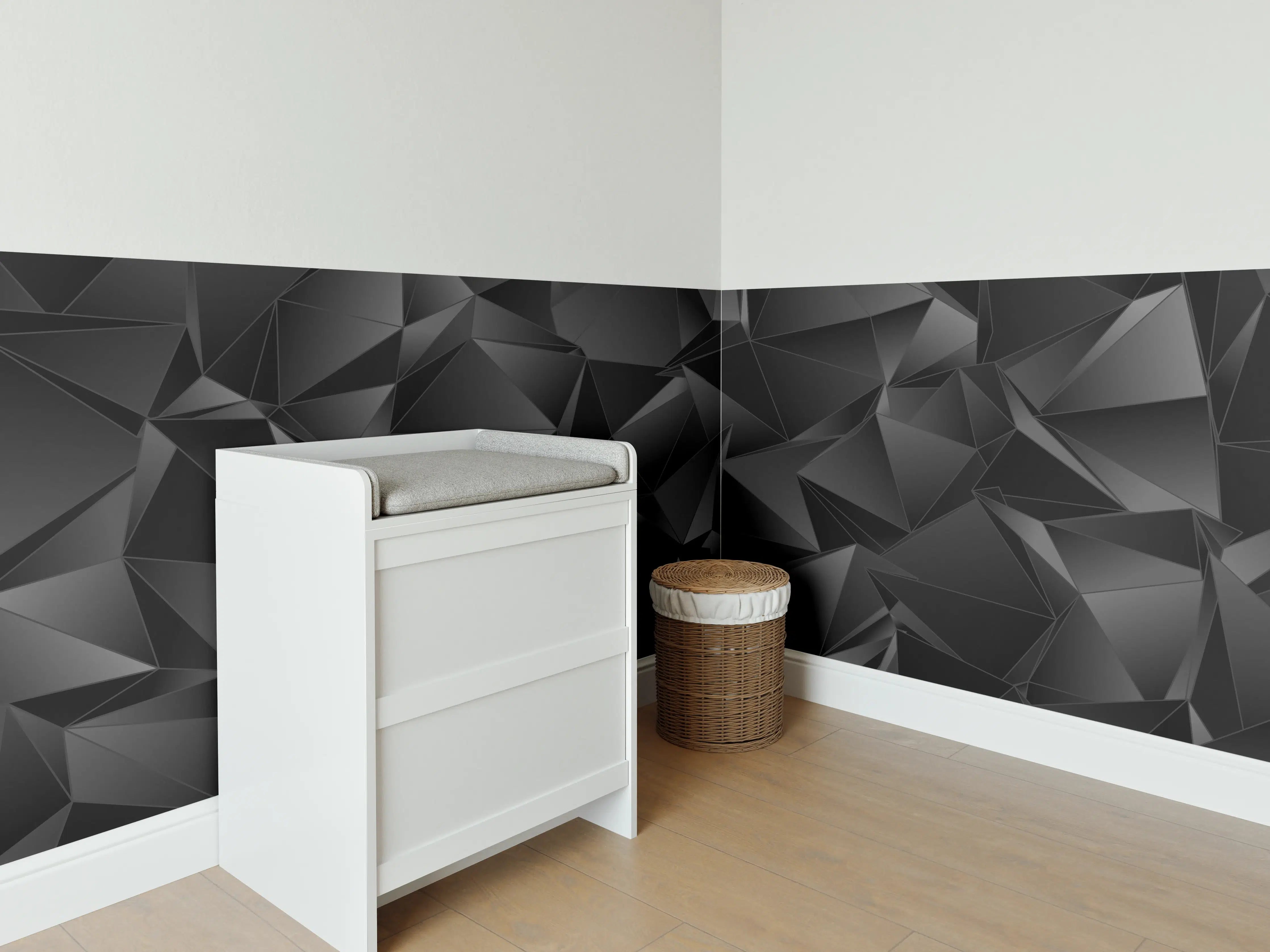 Babyzimmer Wandgestaltung - Abstrakter Hintergrund Polygonale Textur