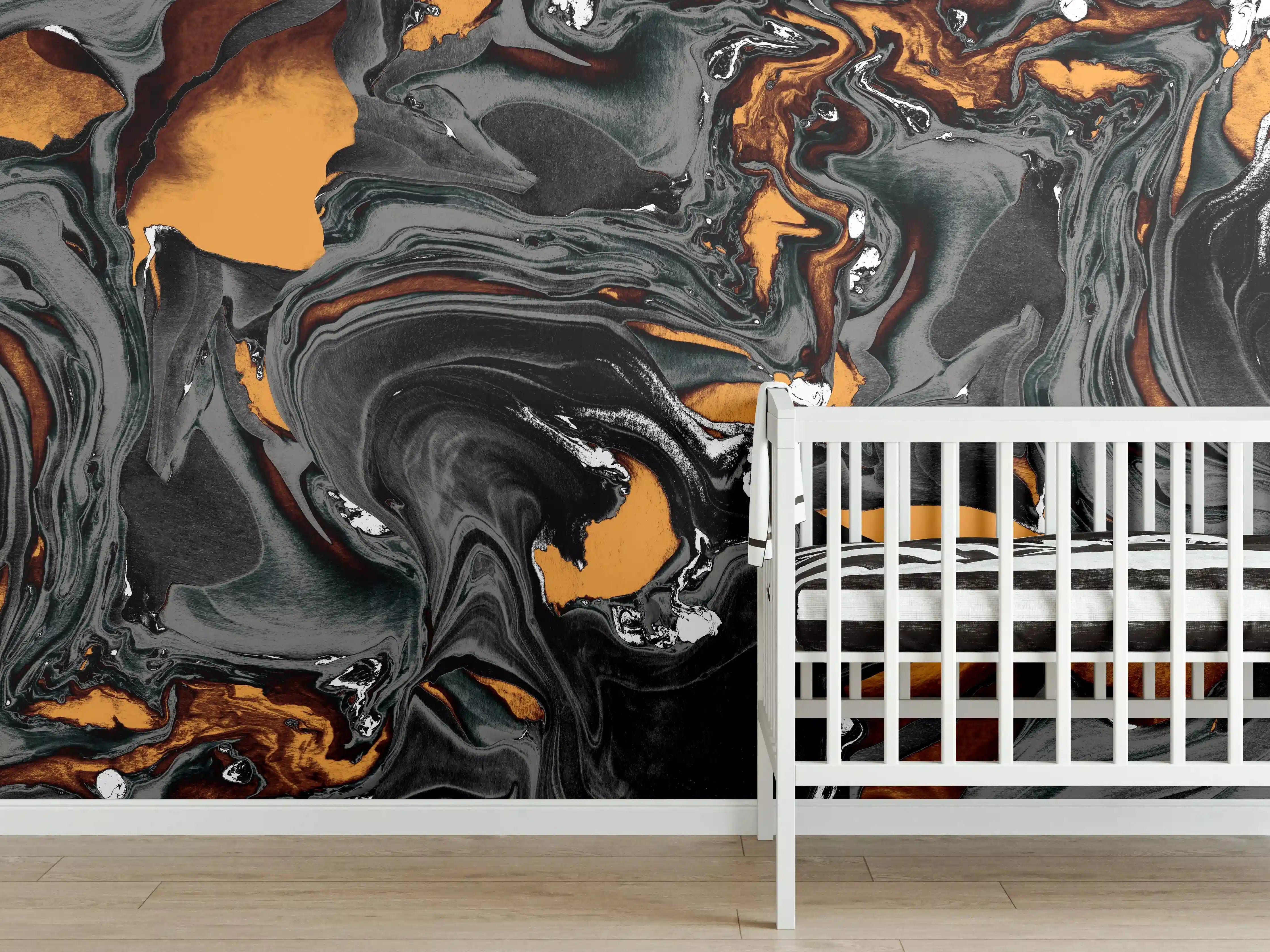 Babyzimmer Wandgestaltung - Abstrakter Kunsthintergrund