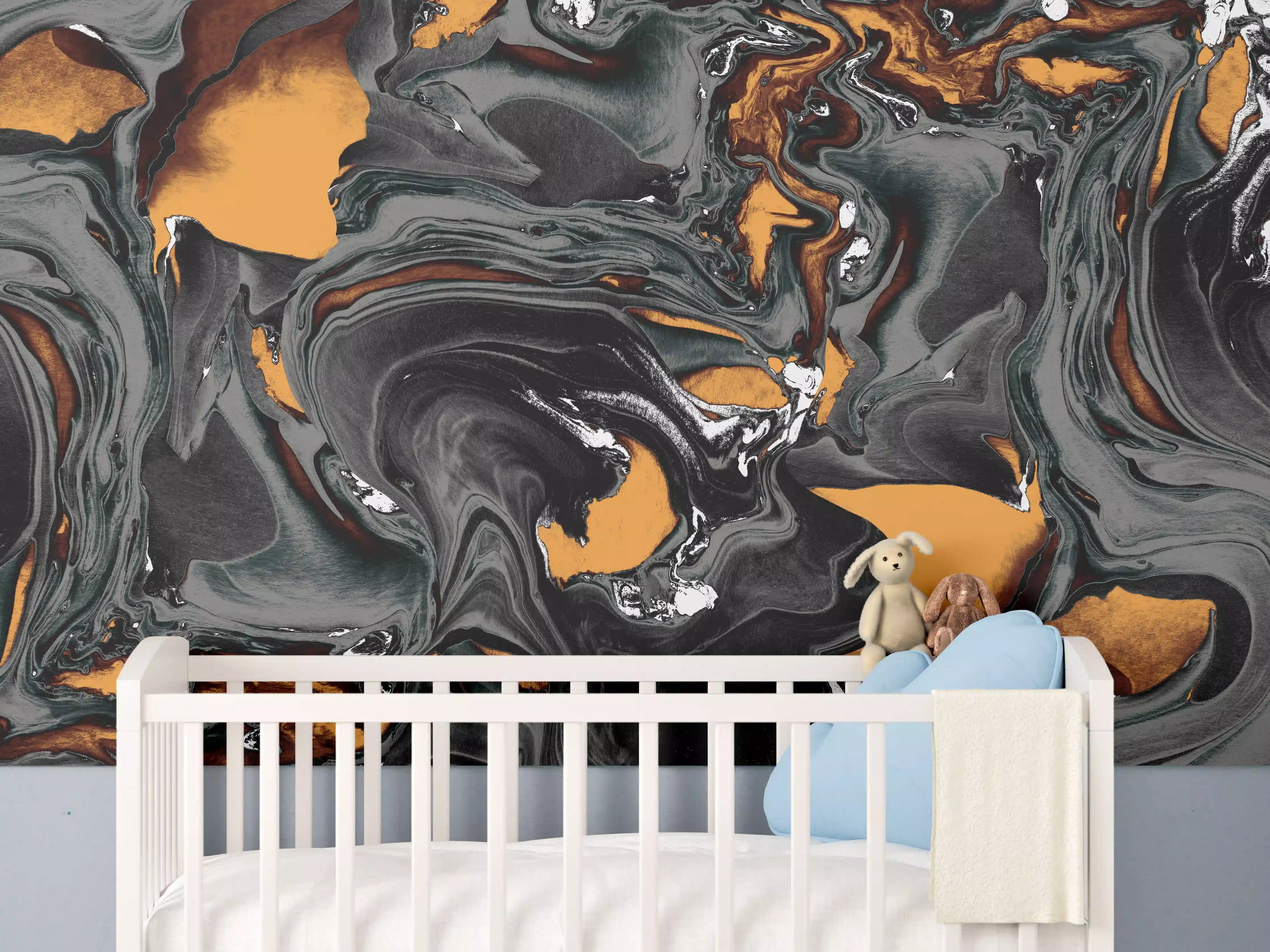 Babyzimmer Wandgestaltung - Abstrakter Kunsthintergrund