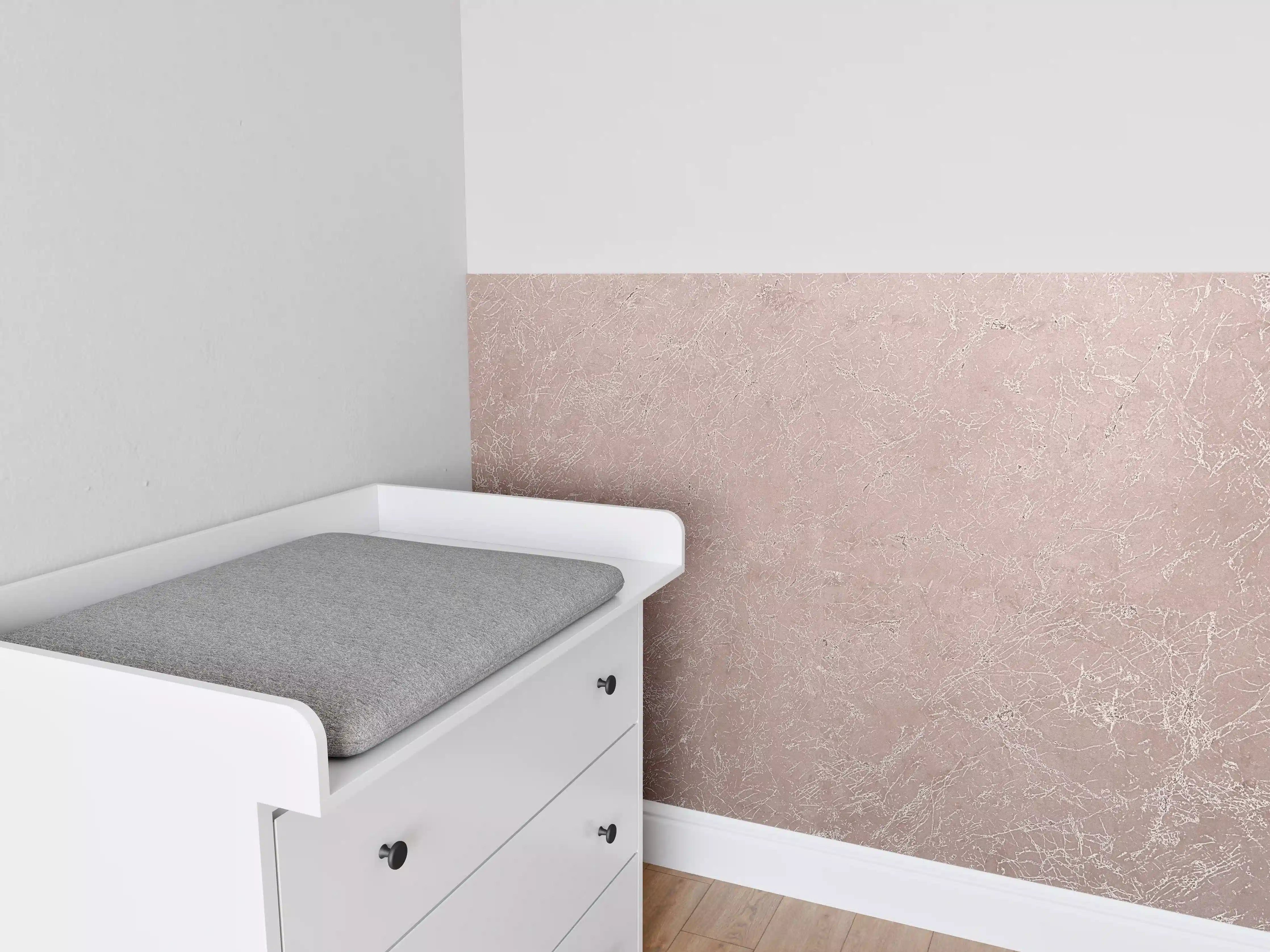 Babyzimmer Wandgestaltung - Abstrakter Kupfermarmor