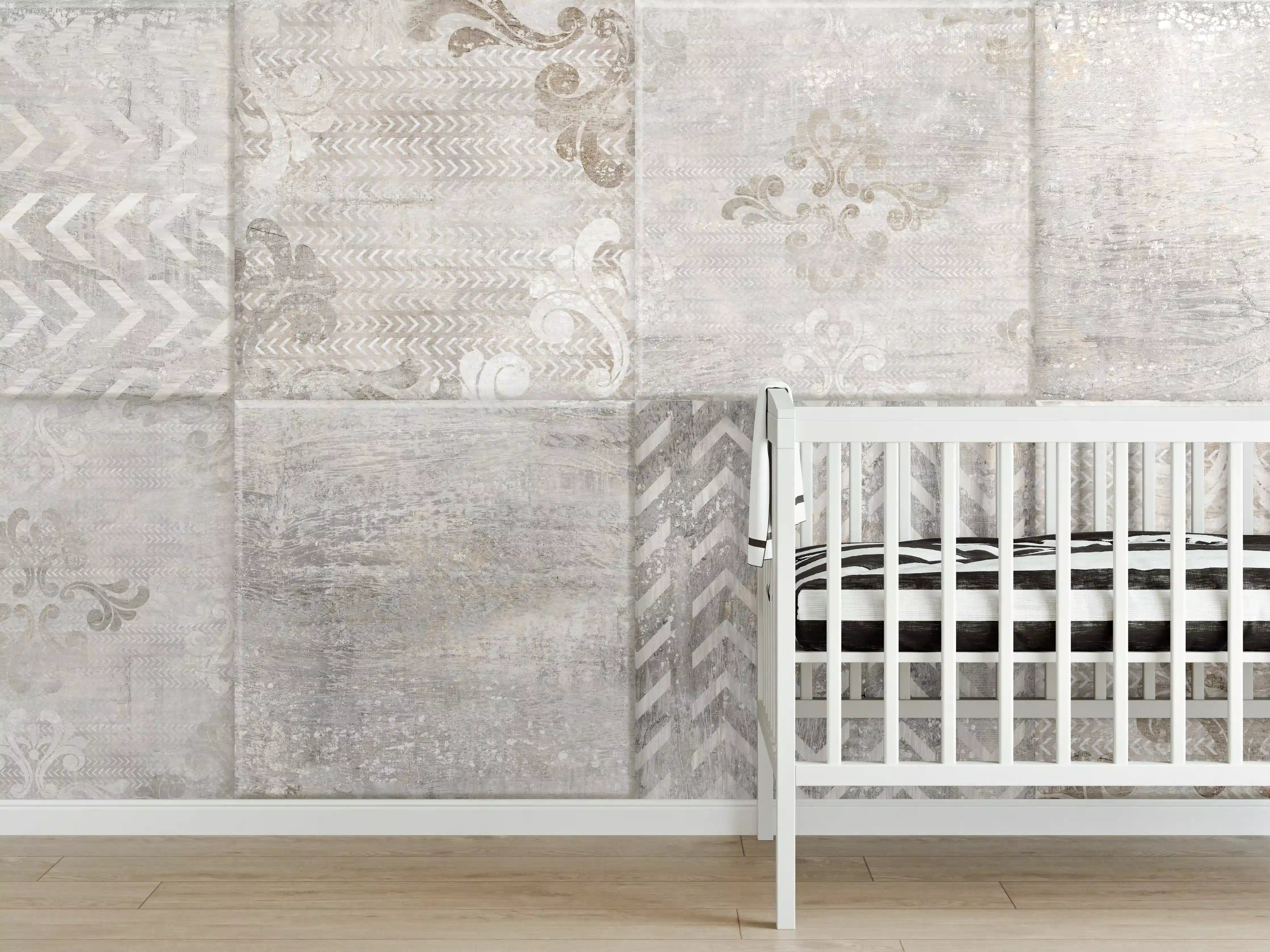 Babyzimmer Wandgestaltung - Abstrakter Mosaik Hintergrund