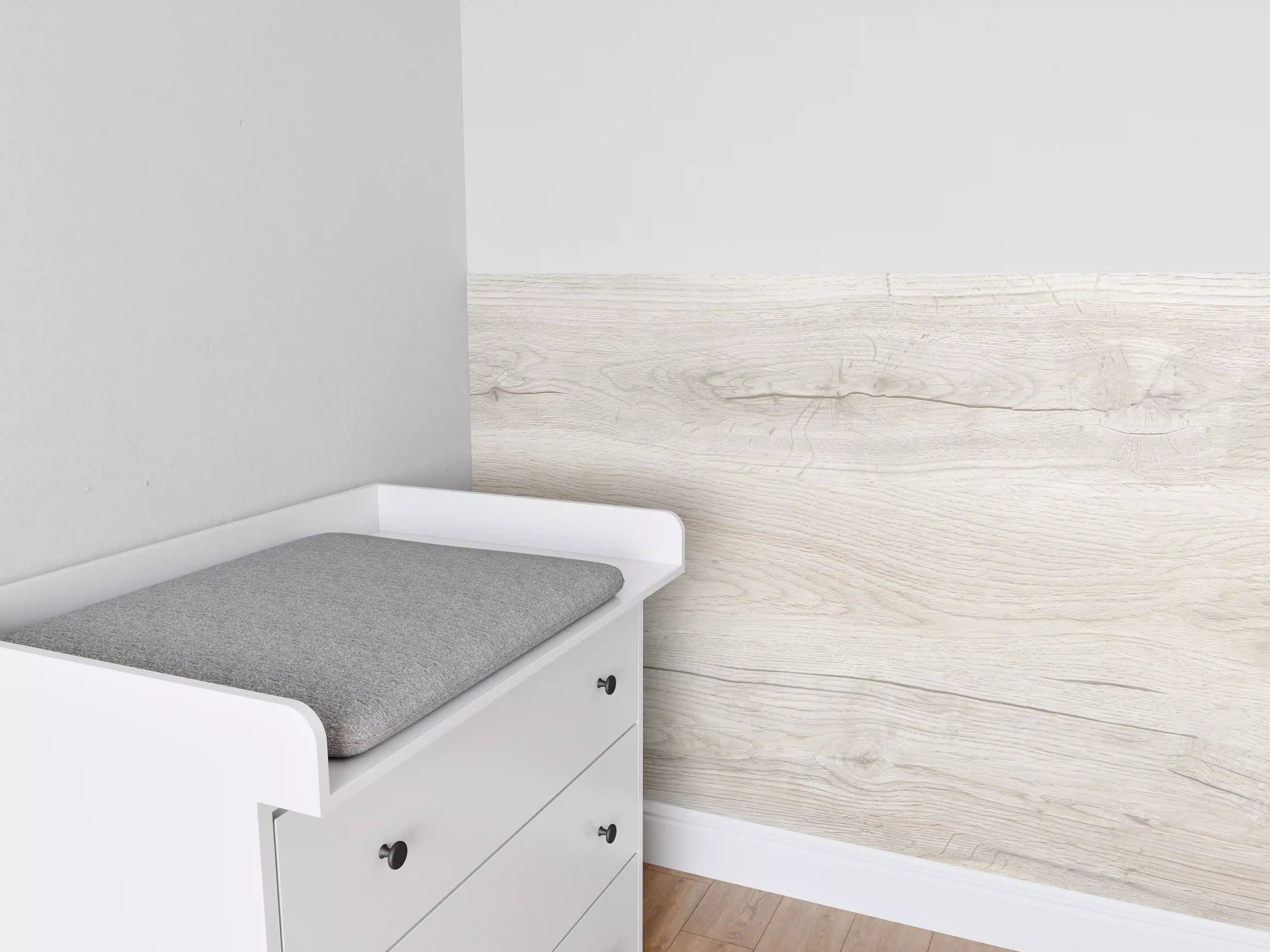 Babyzimmer Wandgestaltung - Ahornholzplatte