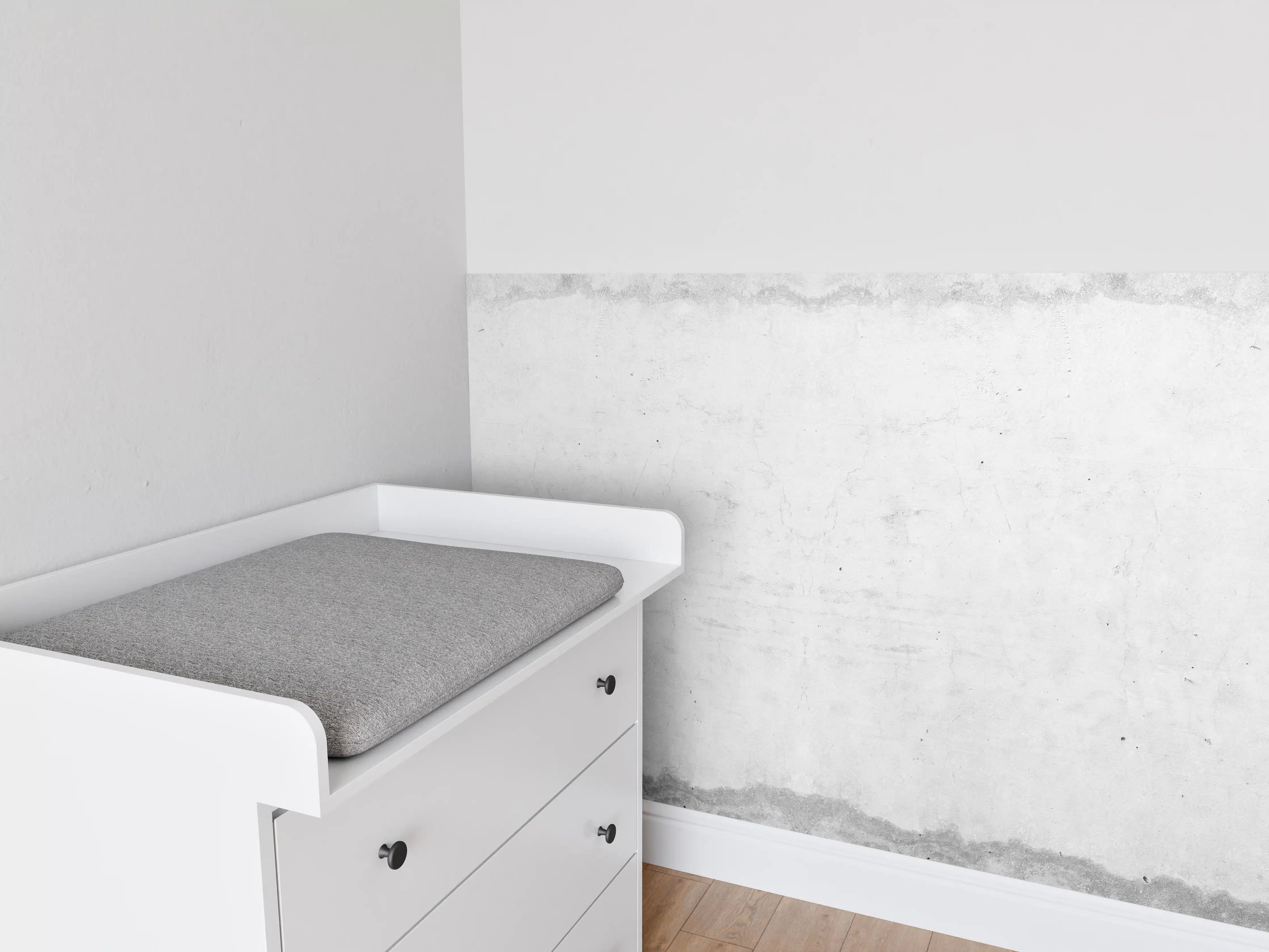 Babyzimmer Wandgestaltung - Alte schmutzige Zementwand