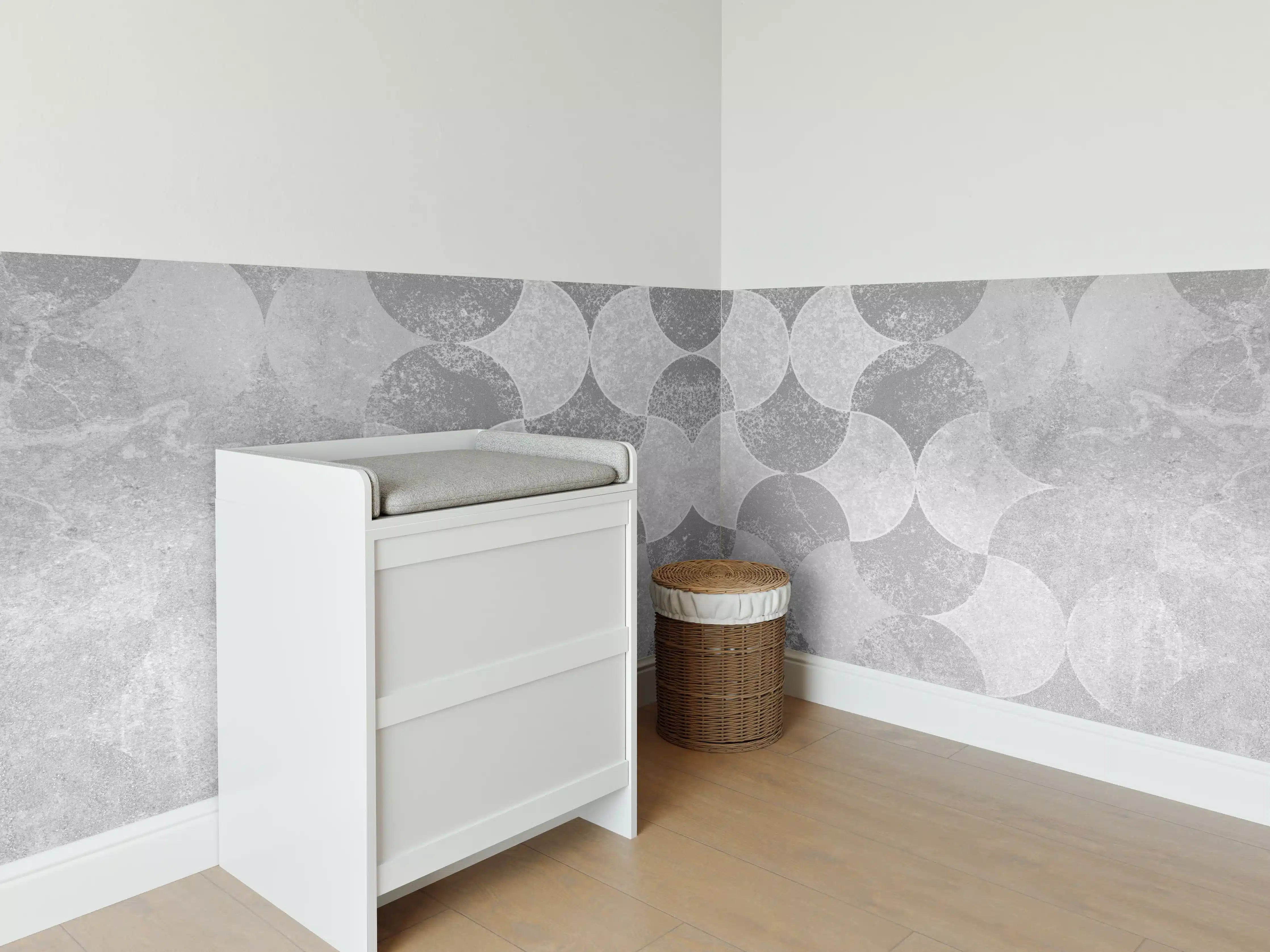 Babyzimmer Wandgestaltung - Altes abstraktes Betonmuster