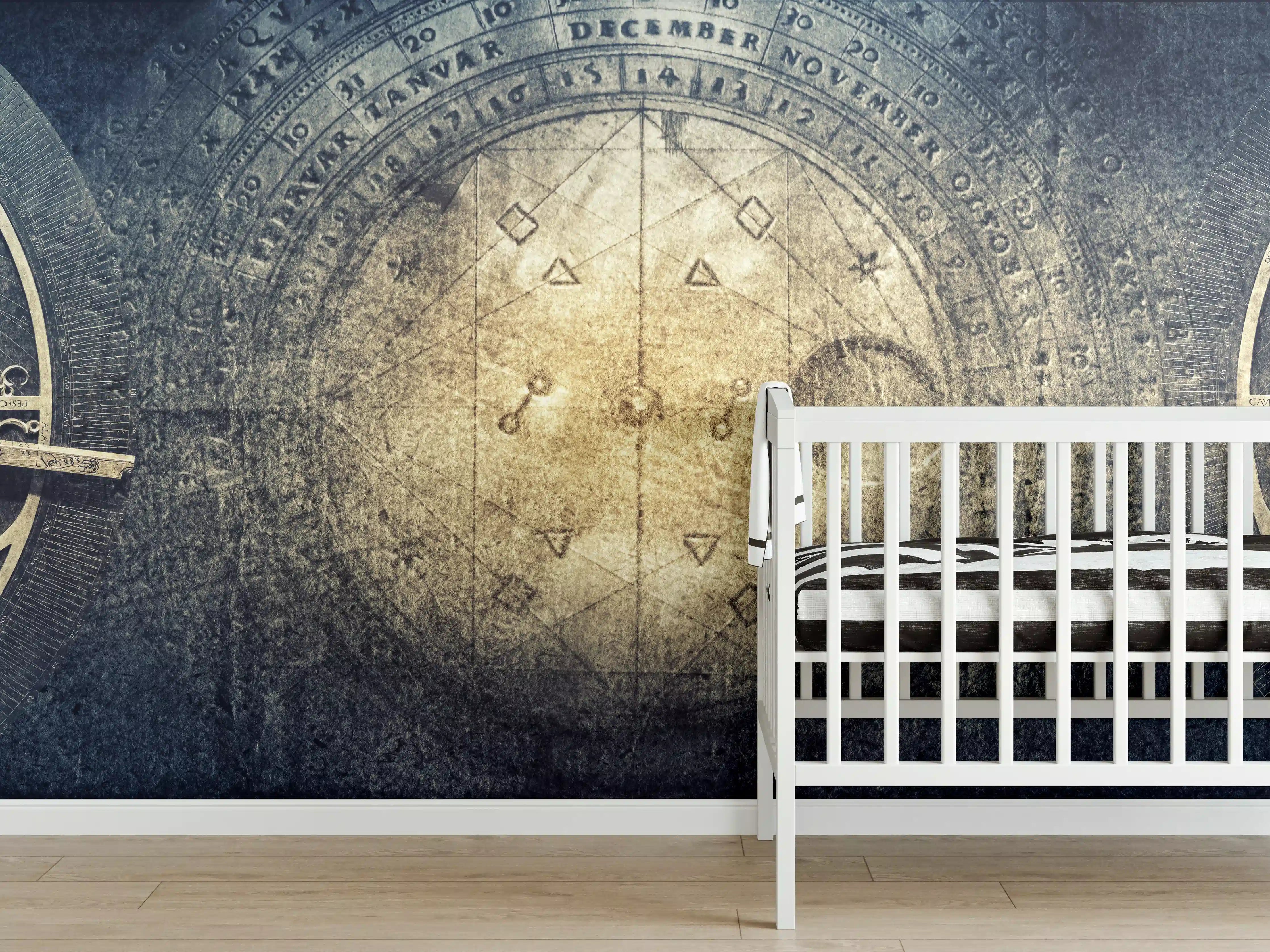 Babyzimmer Wandgestaltung - Antike Astronomie-Instrumente