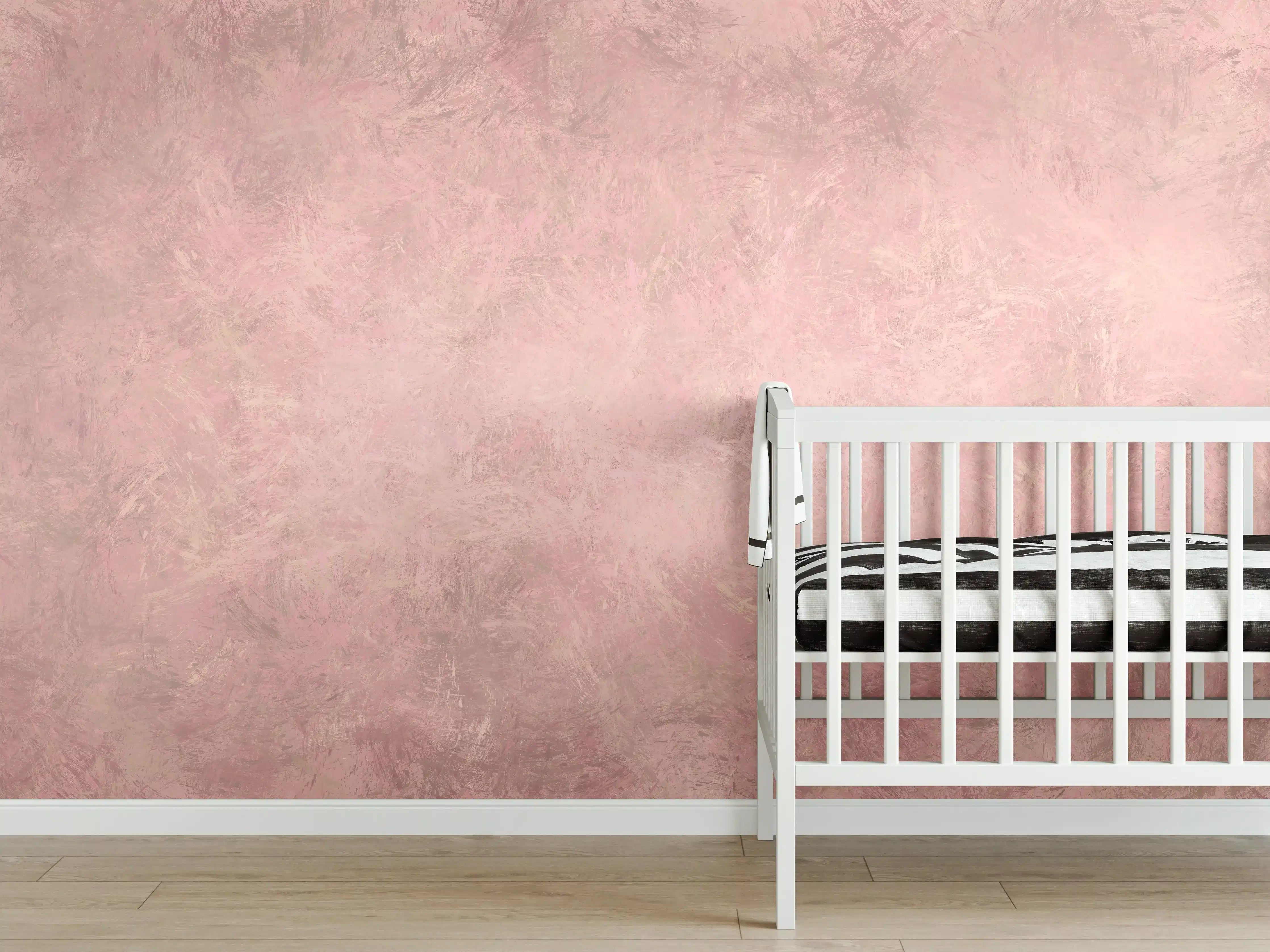 Babyzimmer Wandgestaltung - Aquarell Pinselmalerei