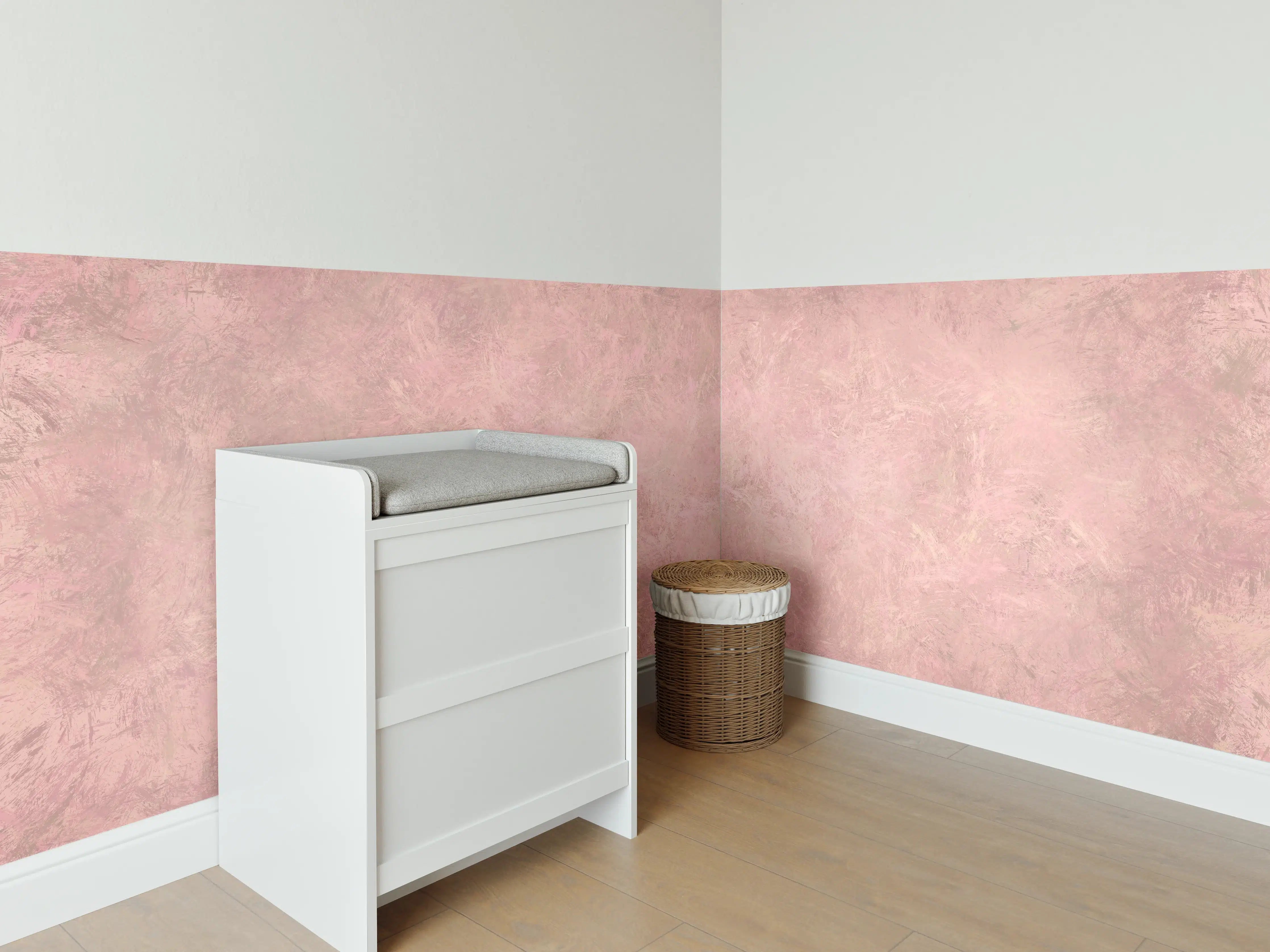 Babyzimmer Wandgestaltung - Aquarell Pinselmalerei