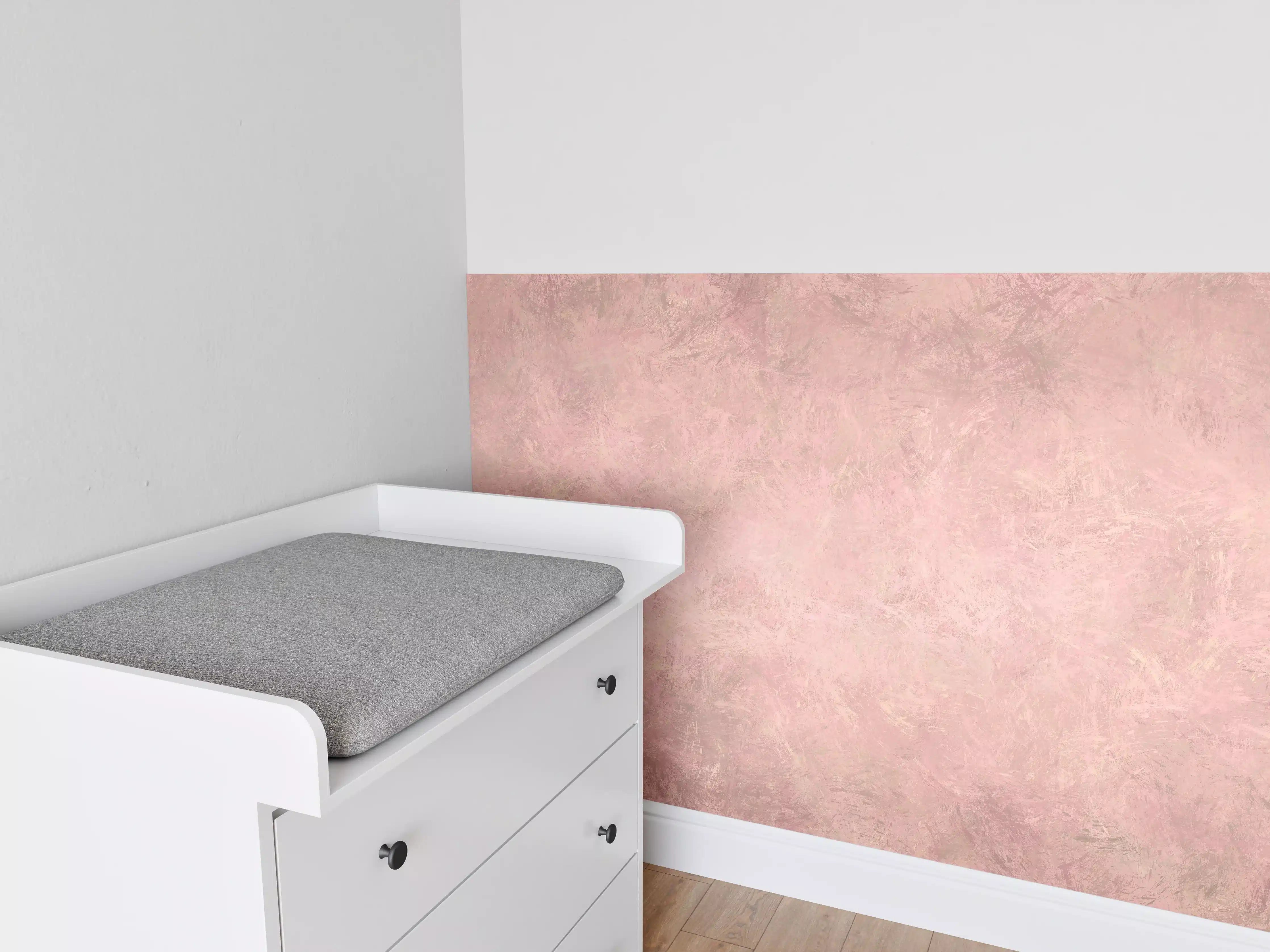 Babyzimmer Wandgestaltung - Aquarell Pinselmalerei