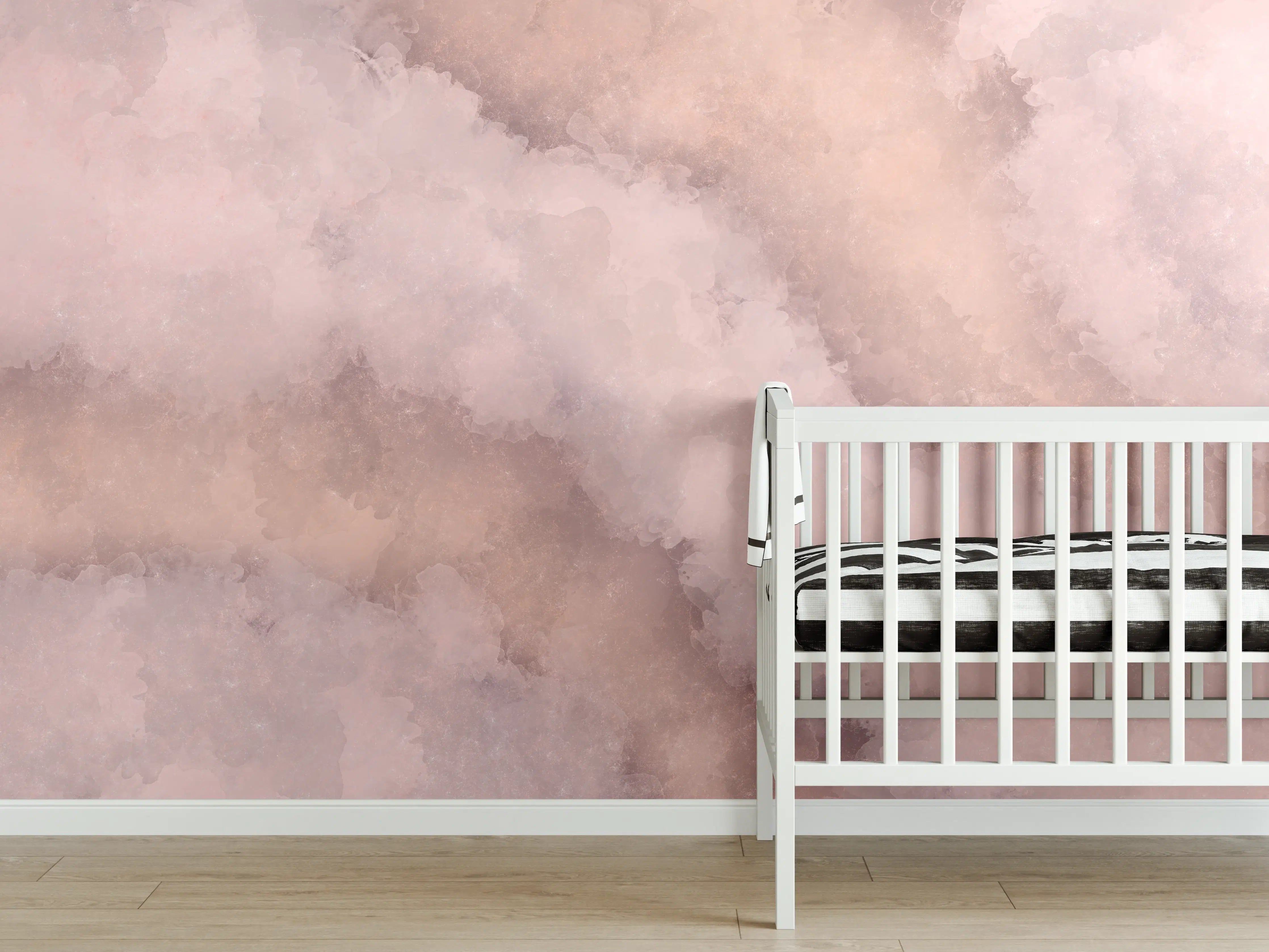 Babyzimmer Wandgestaltung - Aquarelle Grunge Steintextur