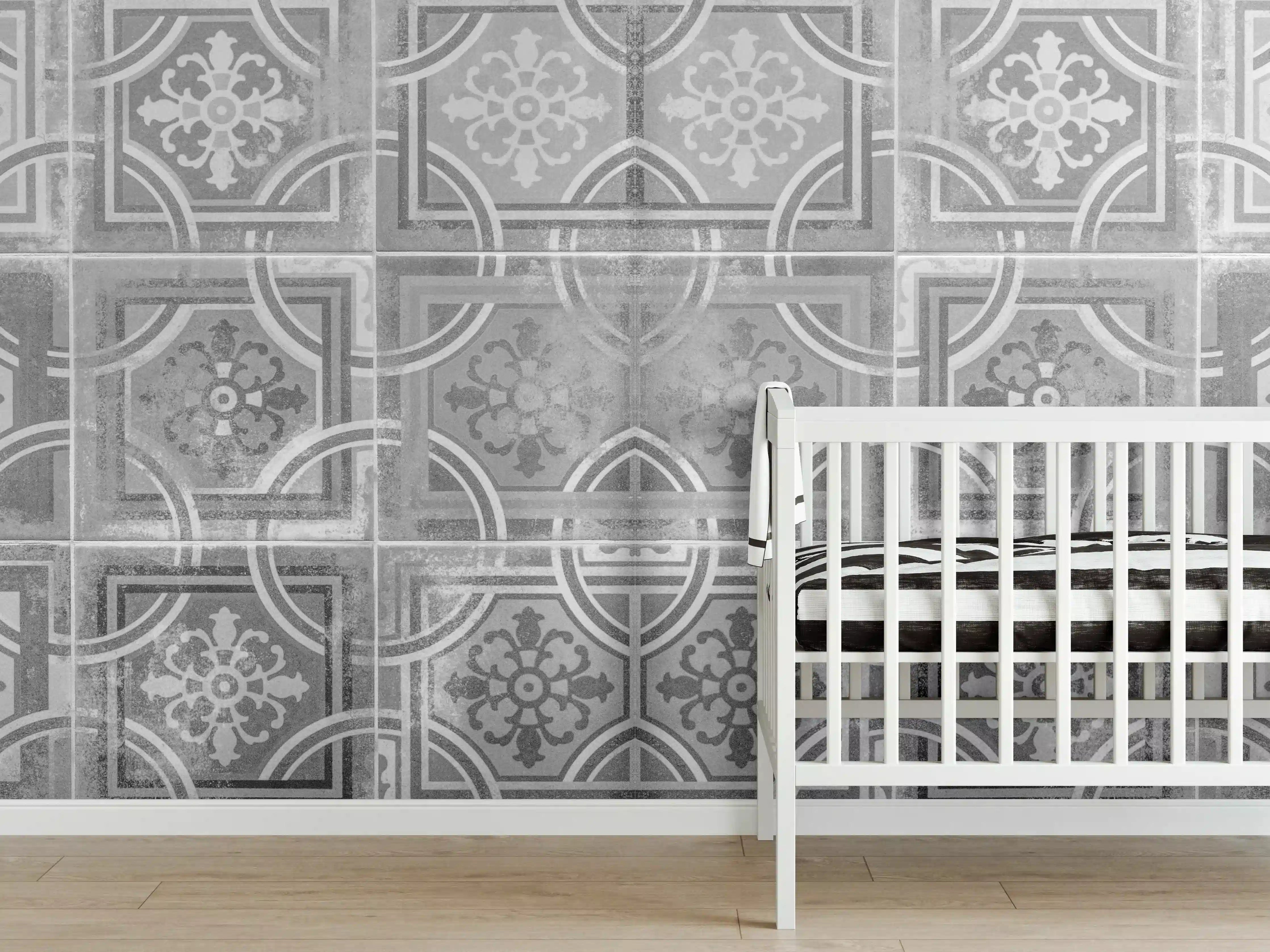 Babyzimmer Wandgestaltung - Arabische schäbige Fliesen Hintergrund