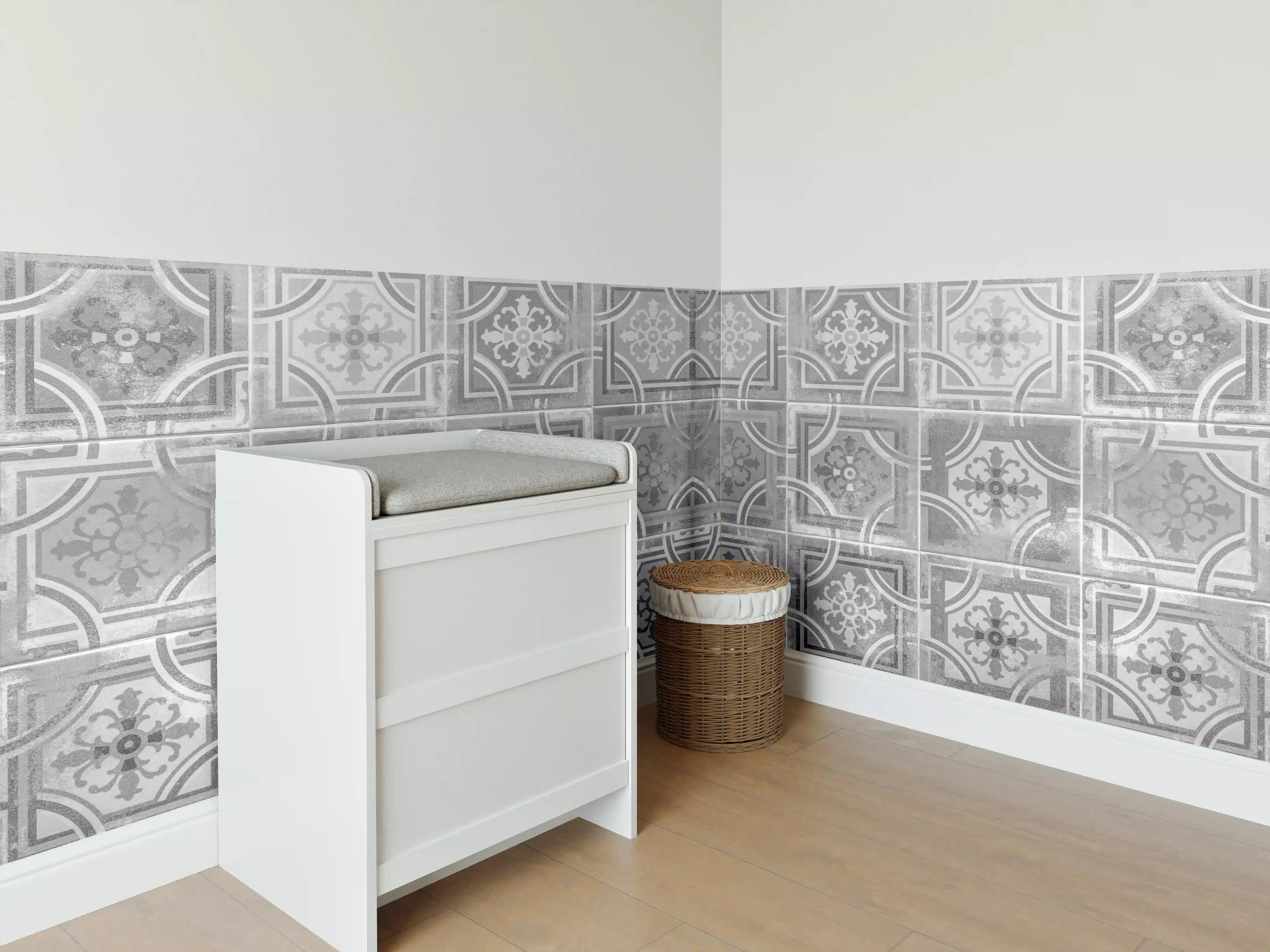 Babyzimmer Wandgestaltung - Arabische schäbige Fliesen Hintergrund