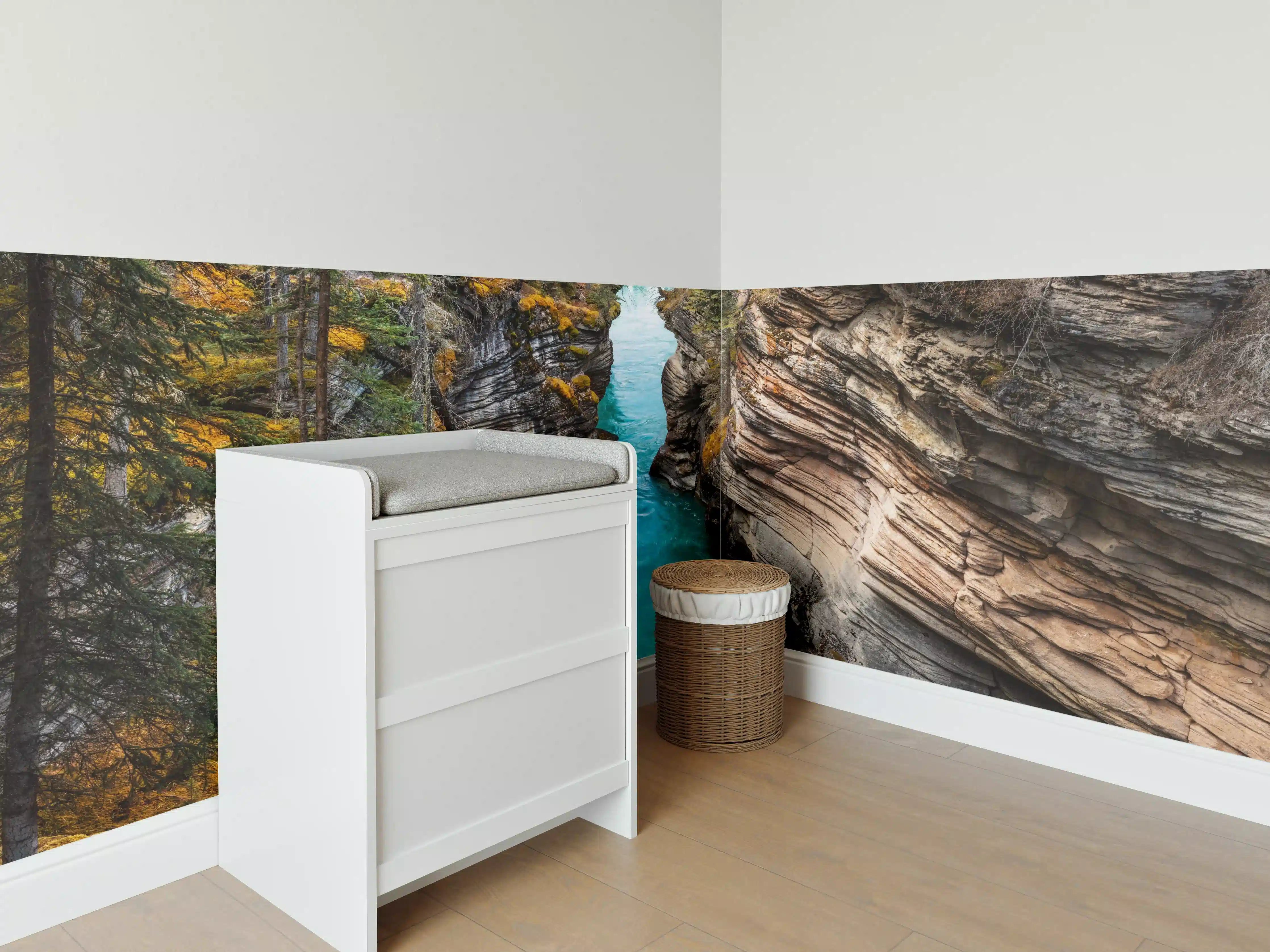 Babyzimmer Wandgestaltung - Athabasca Wasserfälle - Kanada