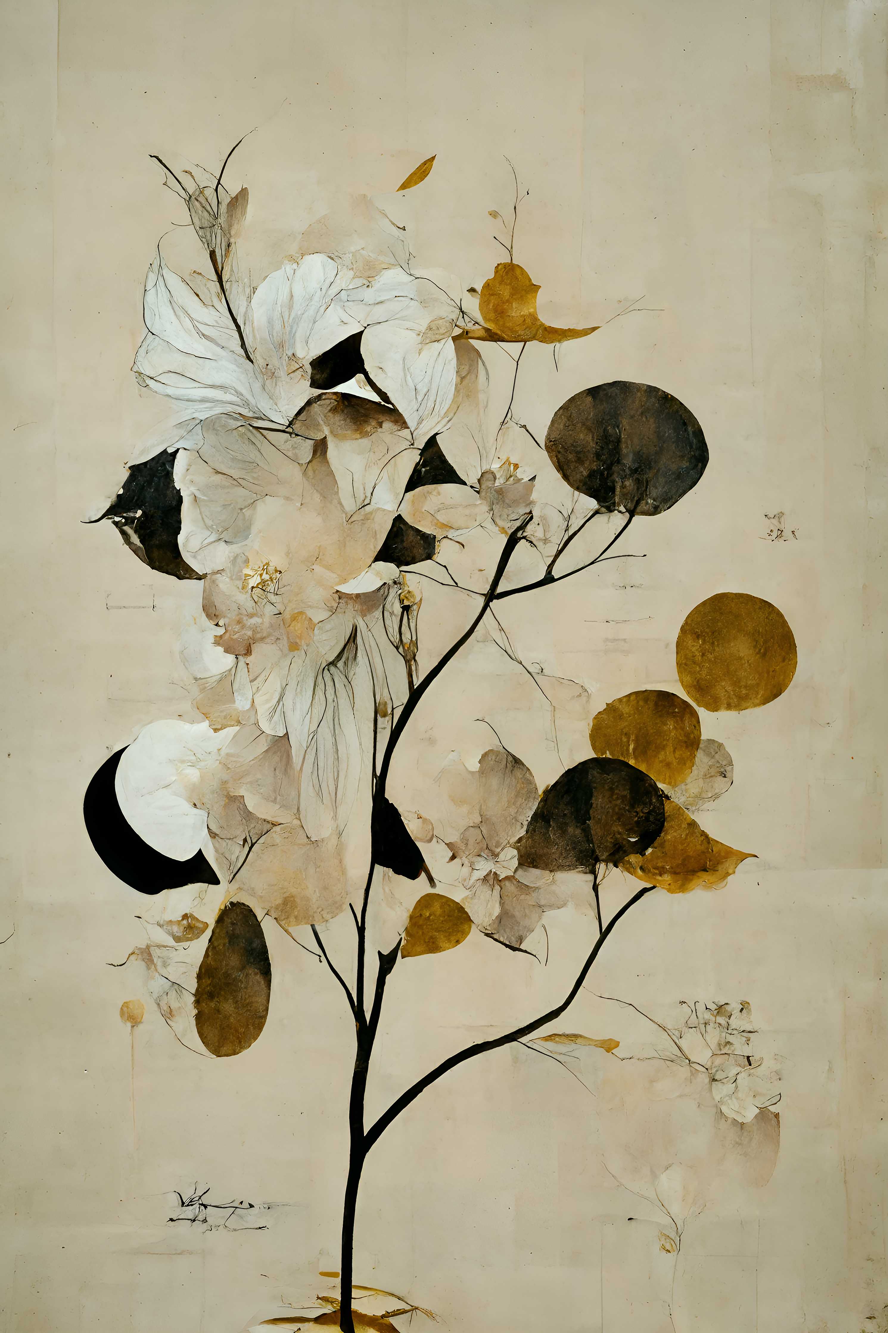 Babyzimmer Wandgestaltung-Baum des Glücks - Floral