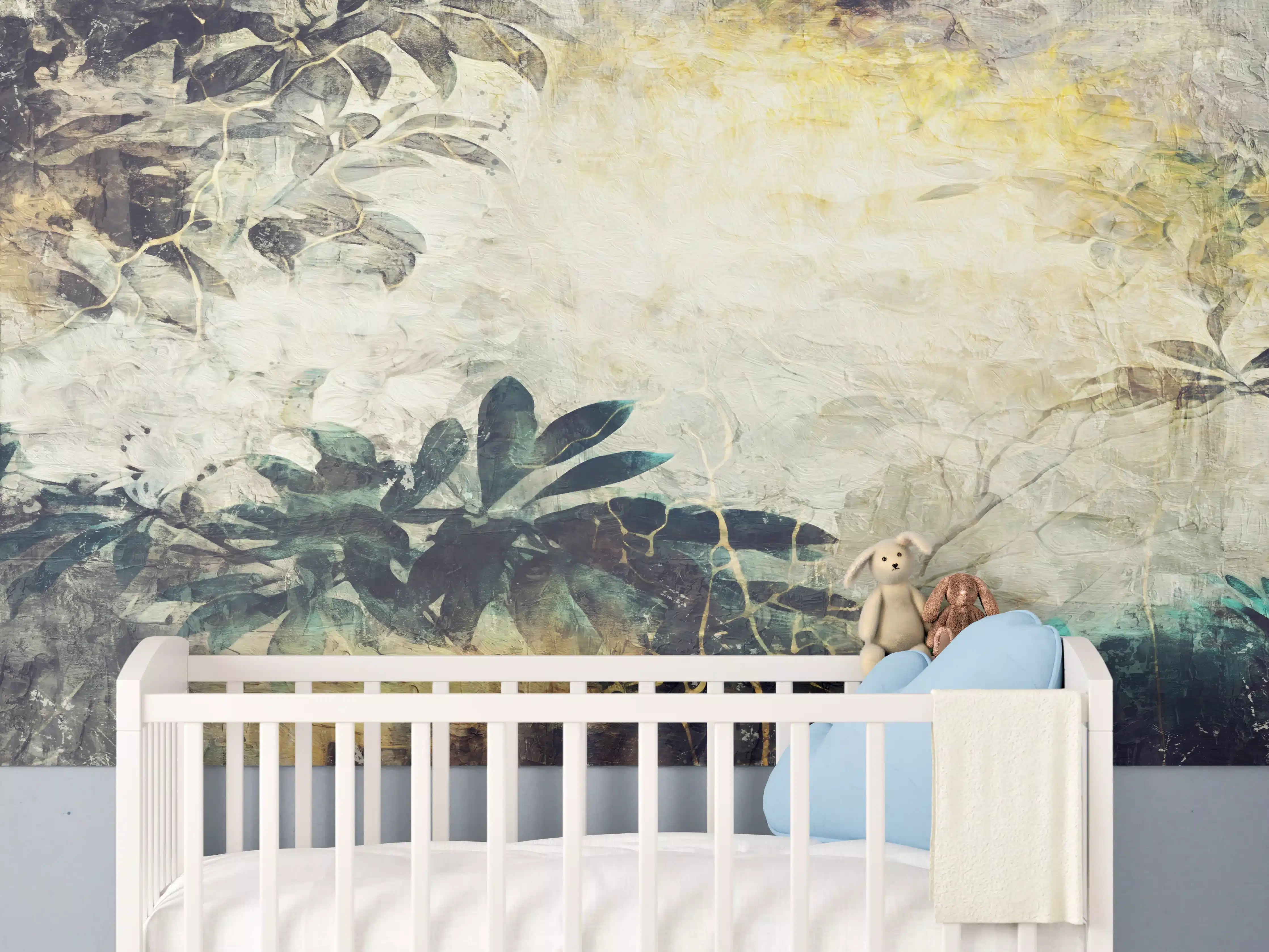 Babyzimmer Wandgestaltung - Baumzweig Gemälde