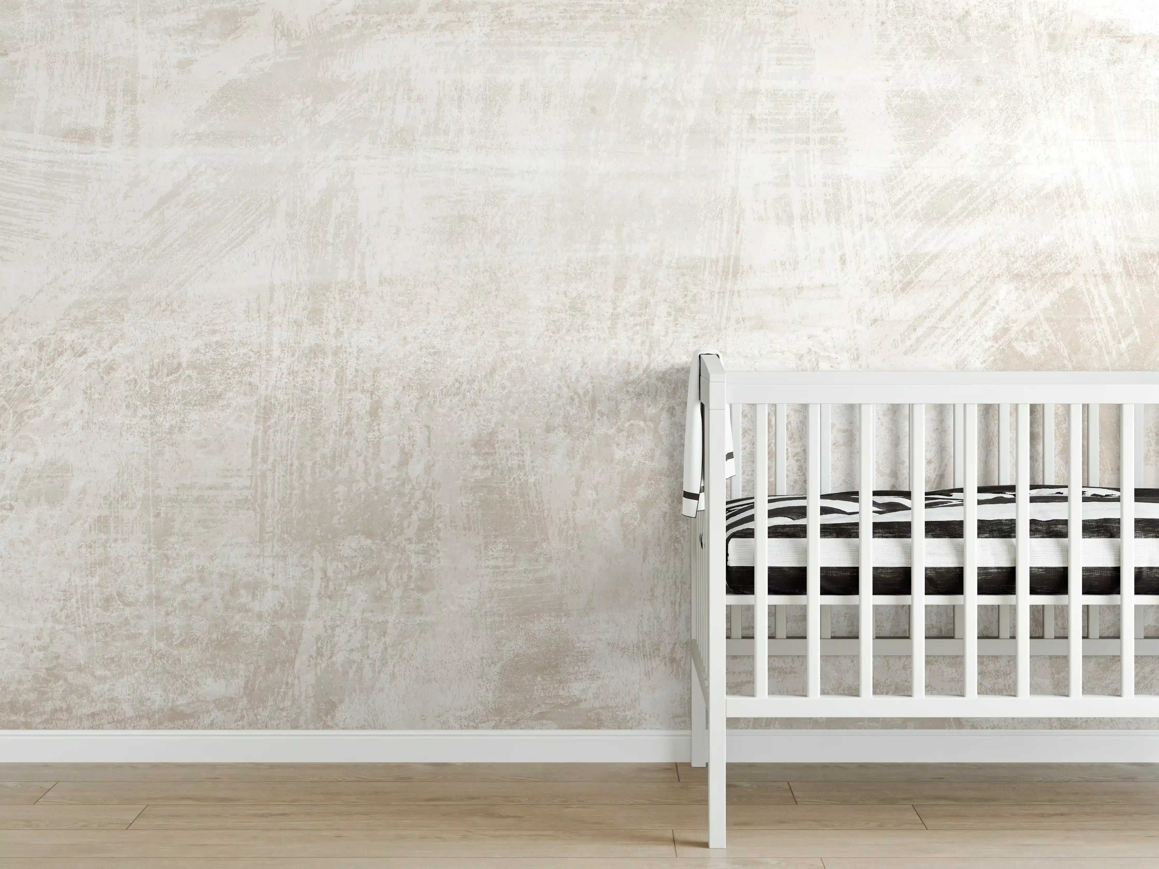 Babyzimmer Wandgestaltung - Beigefarbener Hintergrund