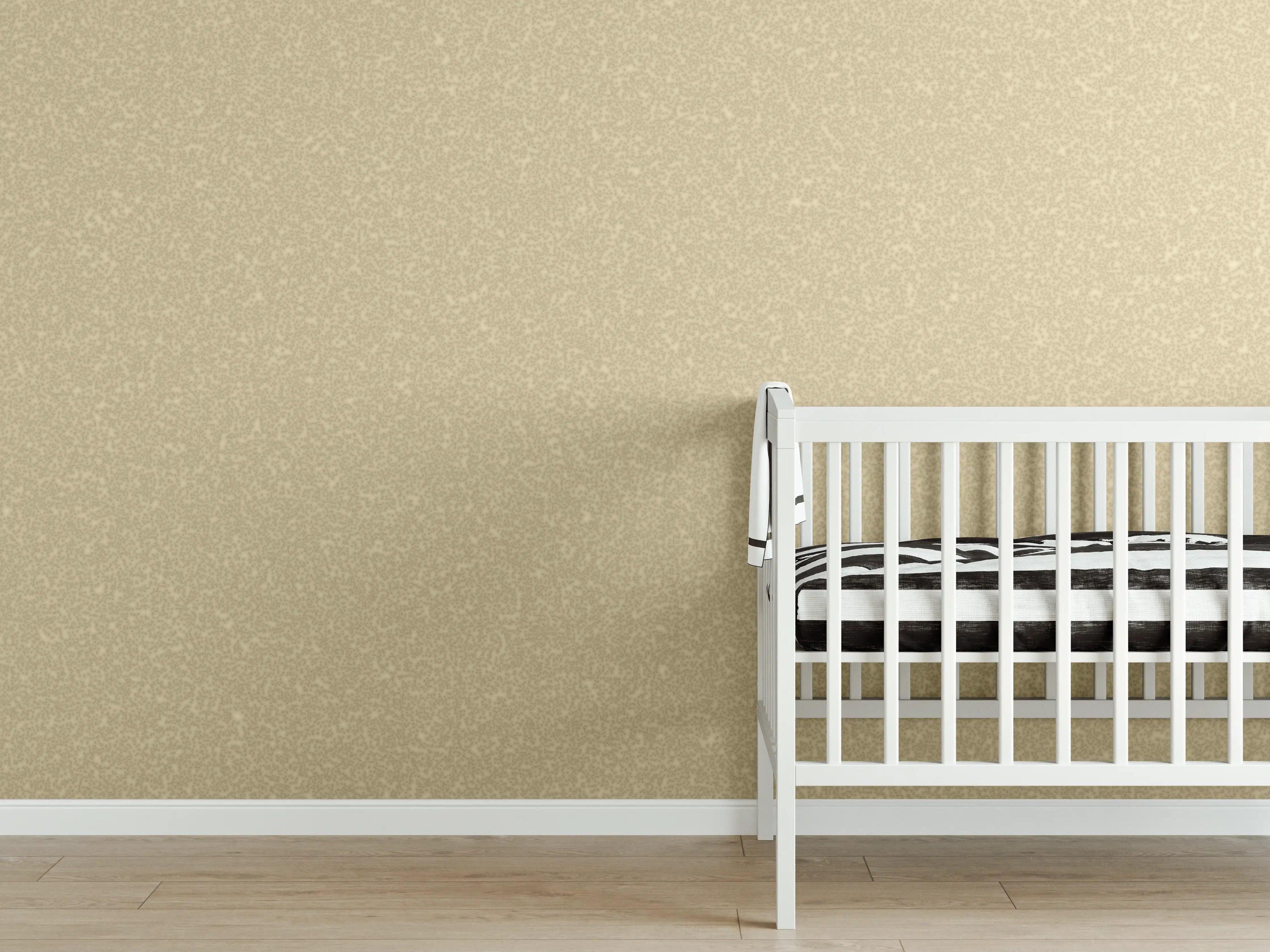 Babyzimmer Wandgestaltung - Beiges Wandmuster