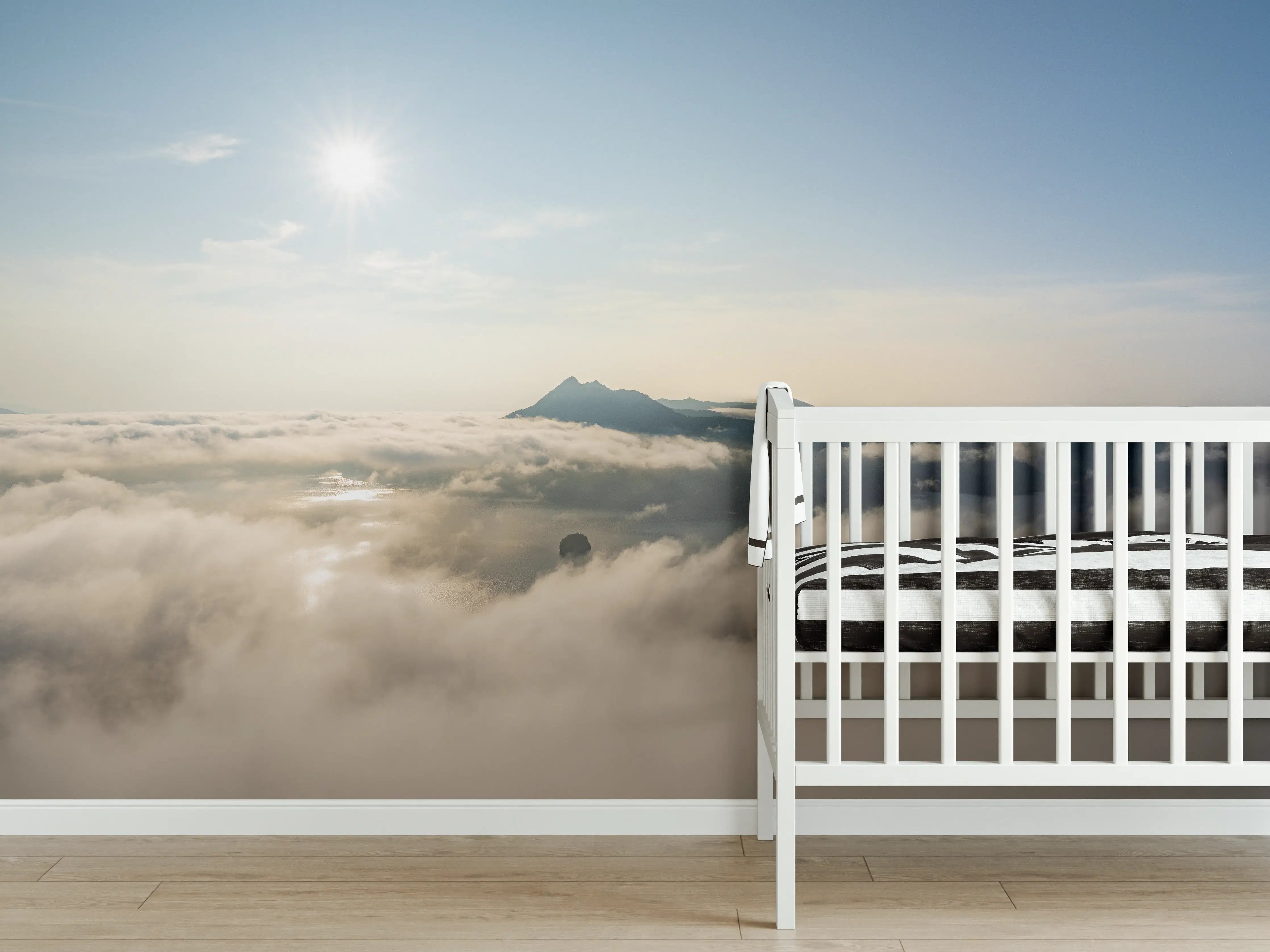 Babyzimmer Wandgestaltung - Berg Asahi Unkai