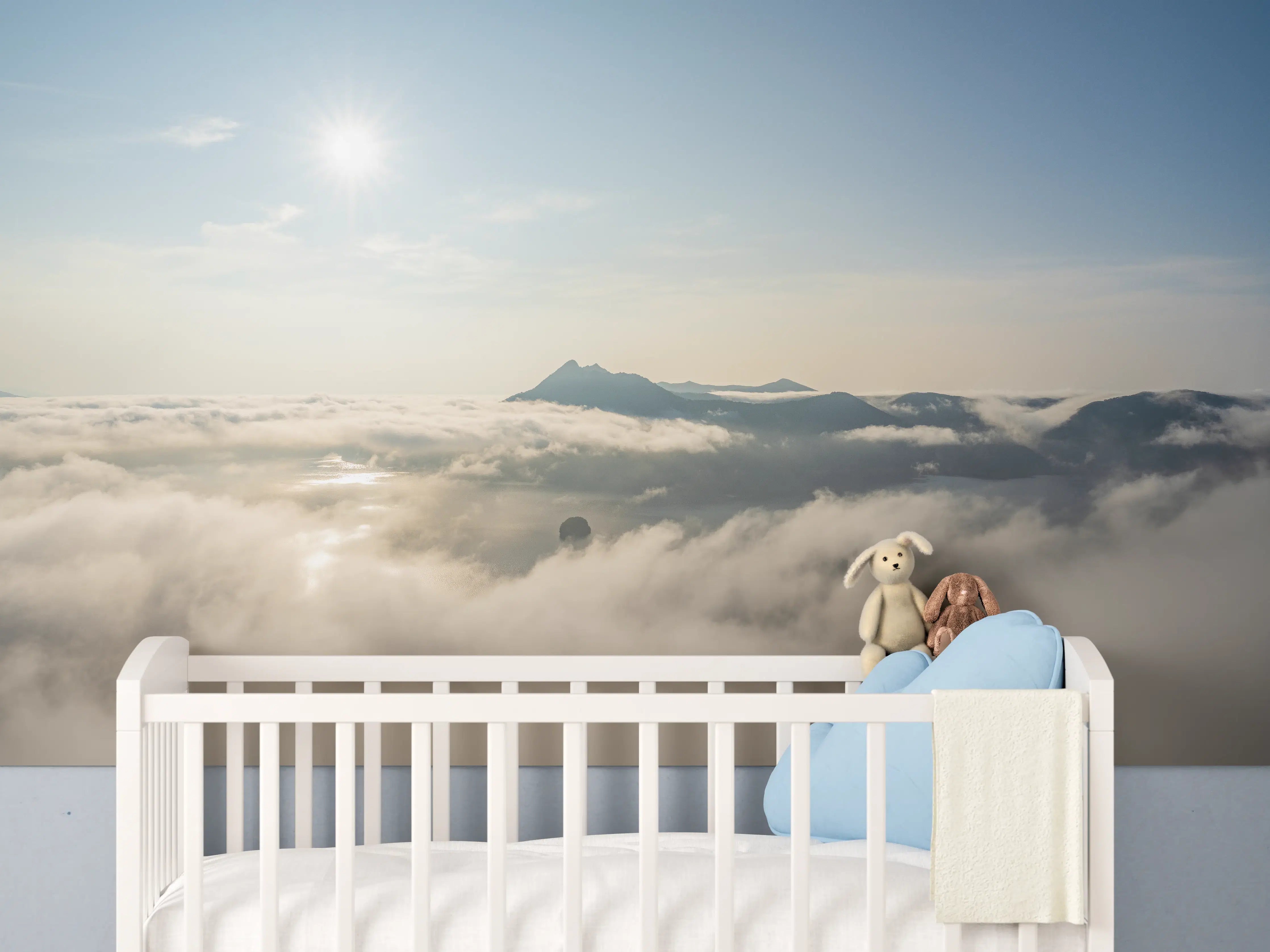 Babyzimmer Wandgestaltung - Berg Asahi Unkai