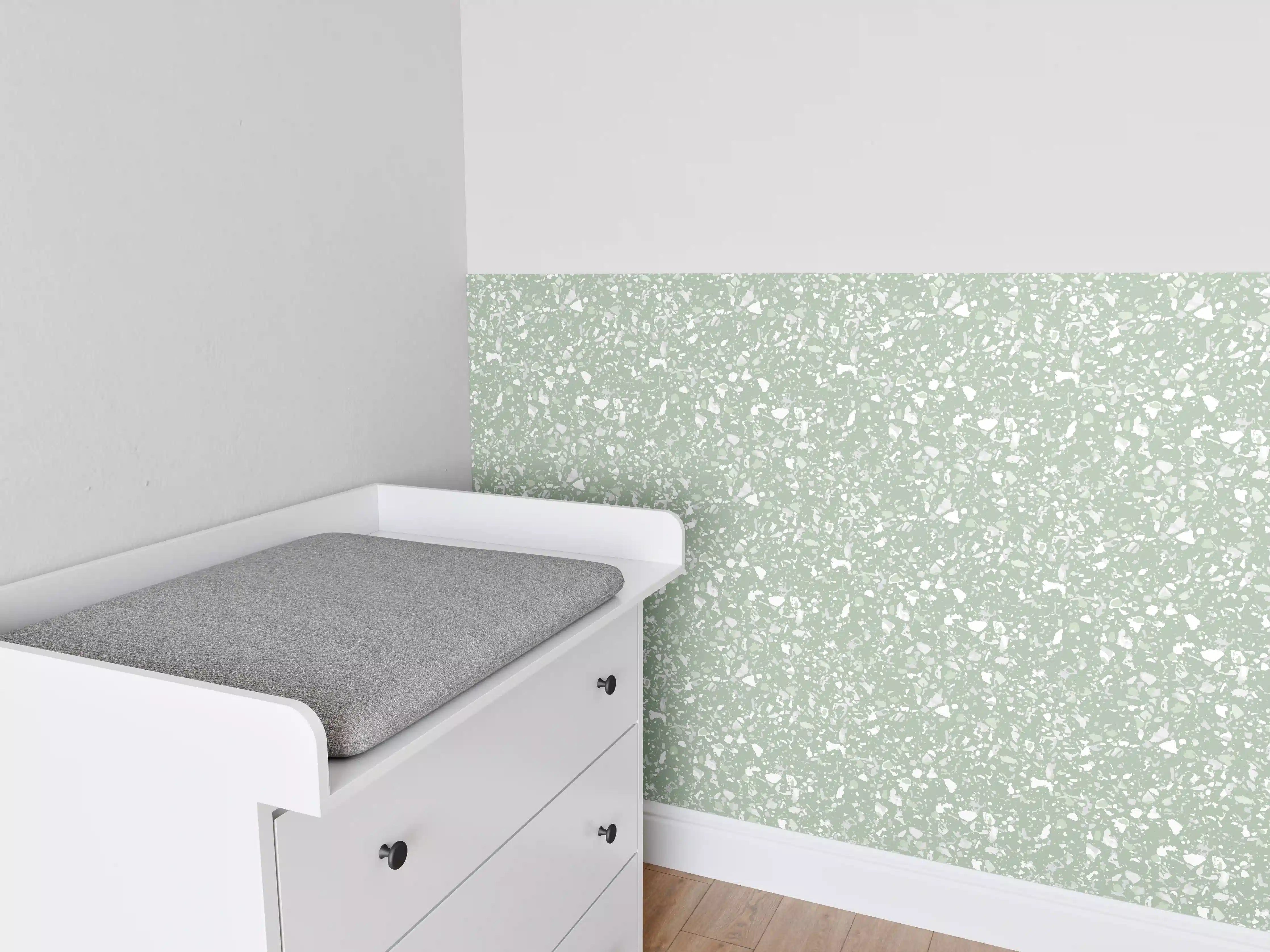 Babyzimmer Wandgestaltung - Beruhigende Salvia-Terrassenfliese