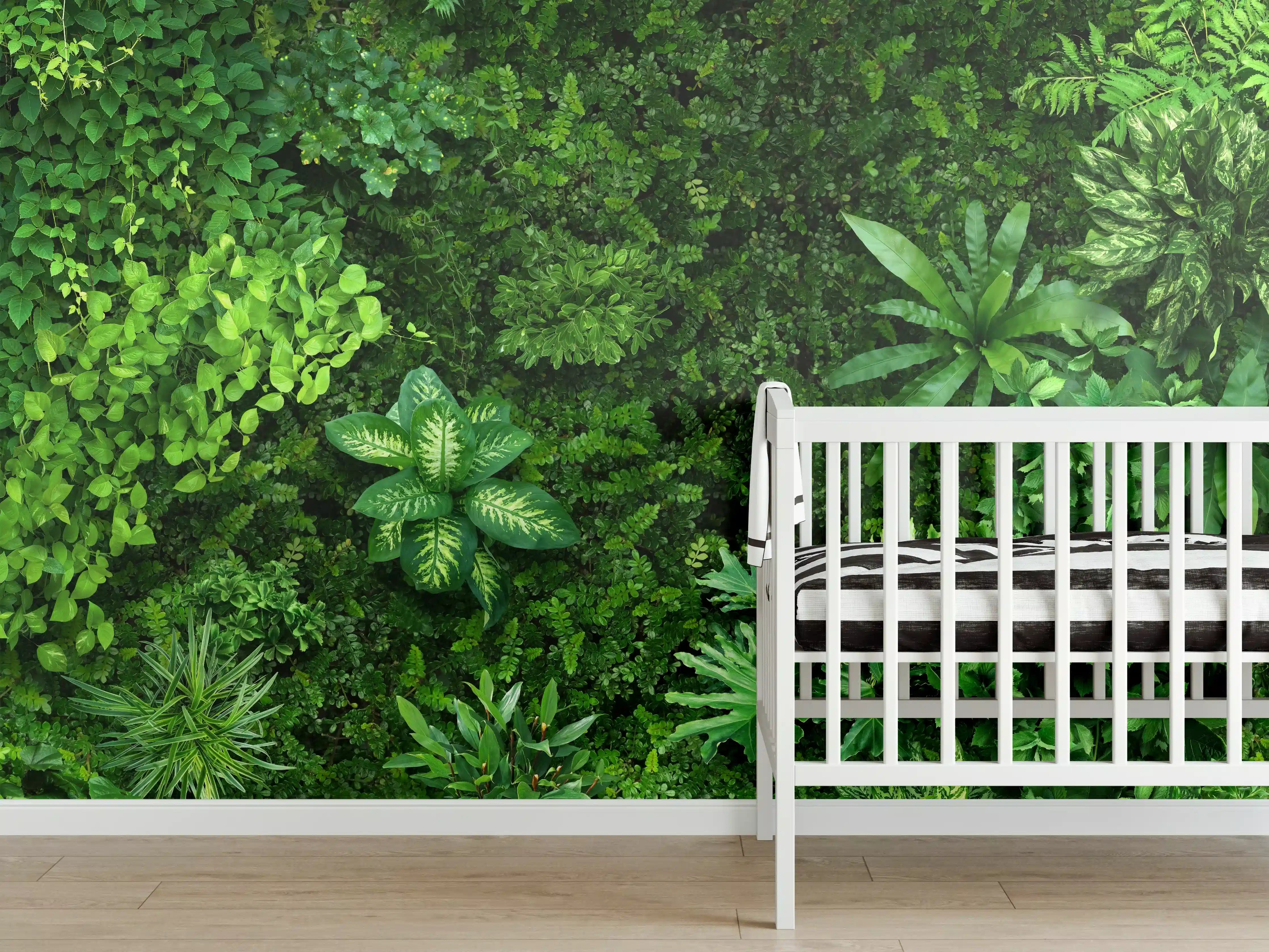 Babyzimmer Wandgestaltung - Blick auf organischen Wald